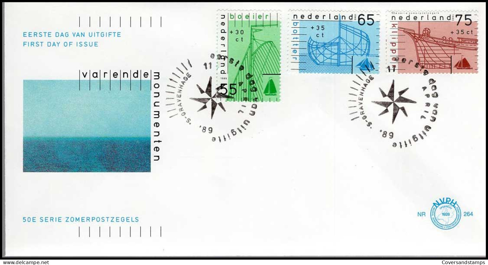 FDC - NVPH 264 - Varende Monumenten, 50e Serie Zomerpostzegels - FDC