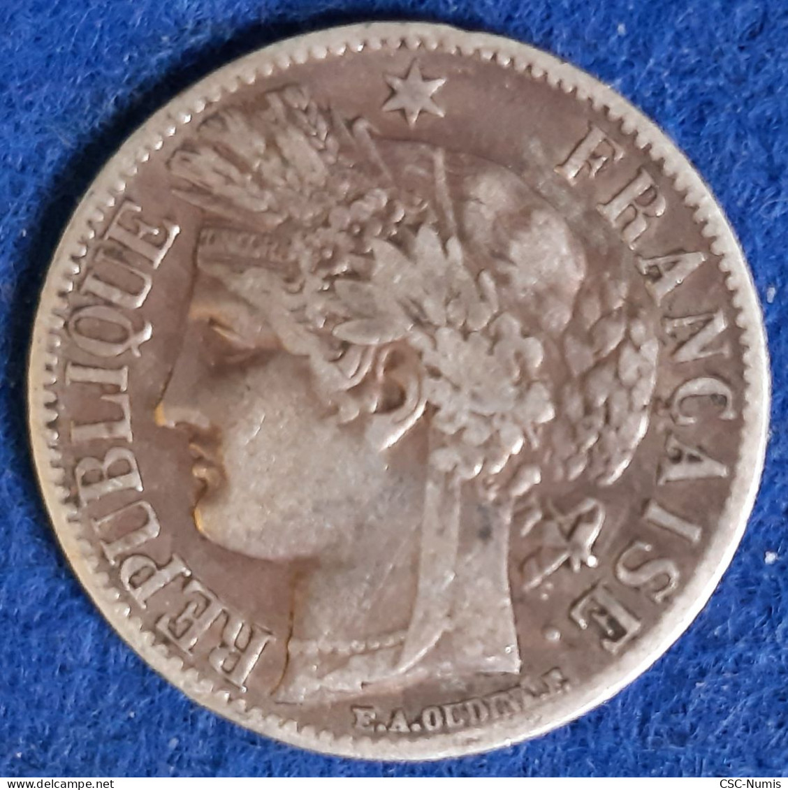 (CG#034) - II ème République - 1 Franc 1849 A, Paris - 1 Franc