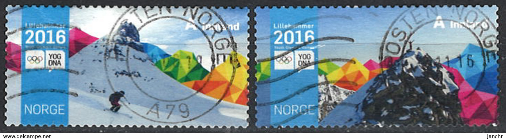 Norwegen Norway 2016. Mi.Nr. 1901-1902, Used O - Used Stamps