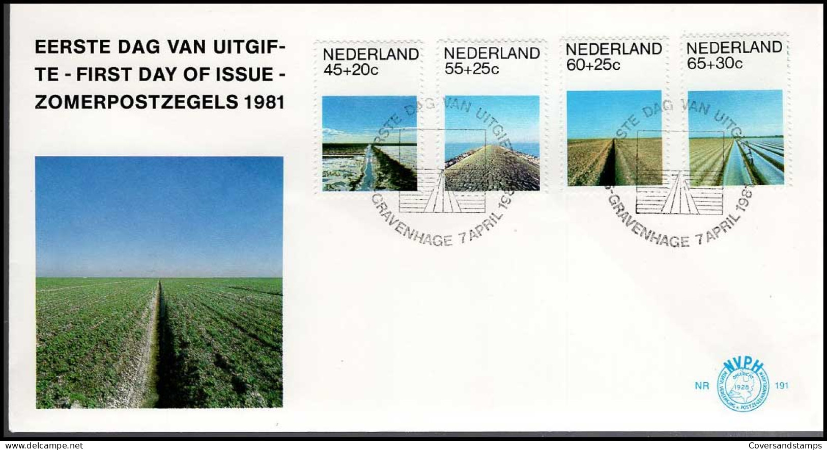 FDC - NVPH 191 - Zomerpostzegels 1981 - FDC