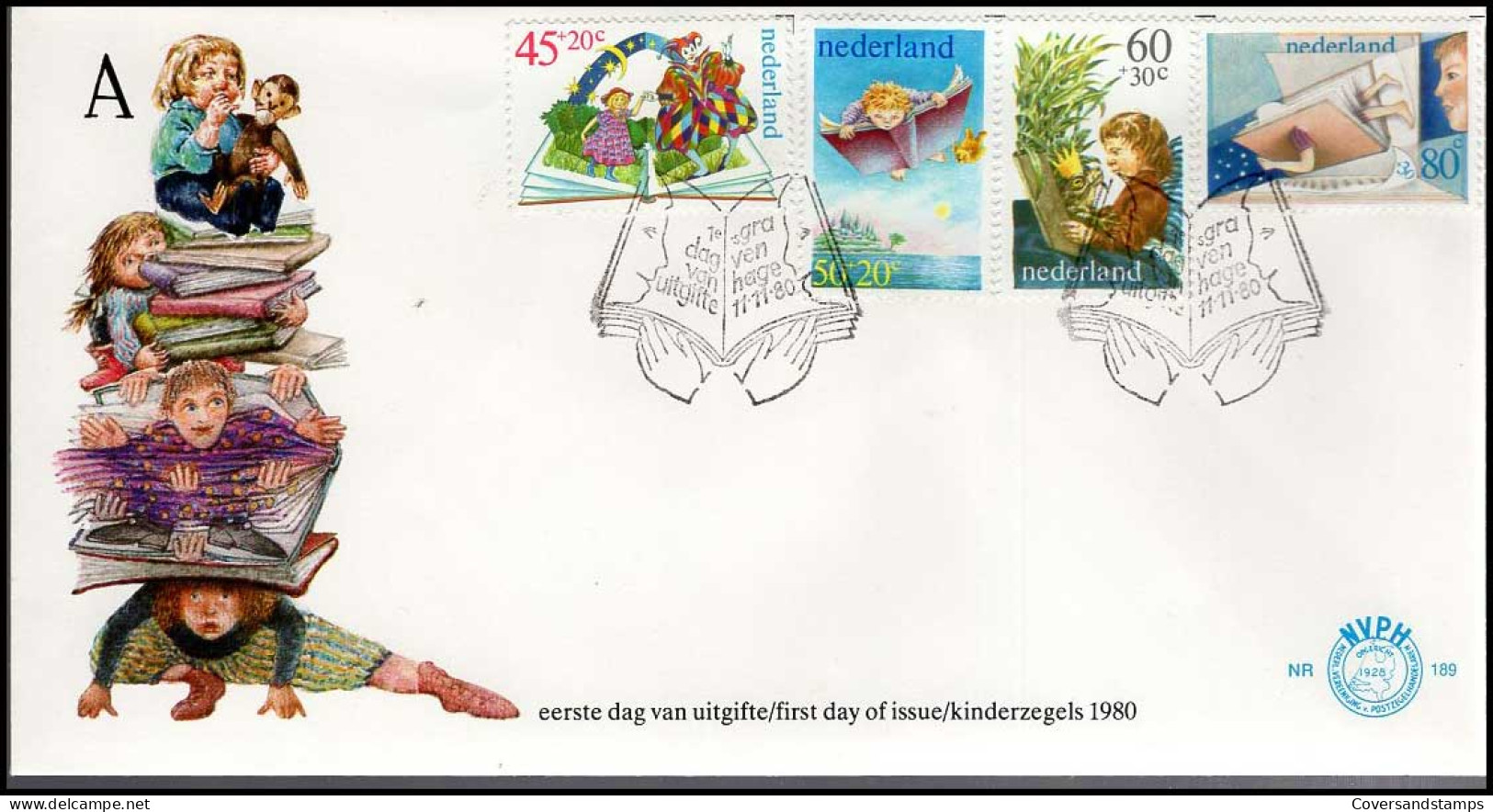 FDC - NVPH 189 - Kinderpostzegels 1980 - FDC