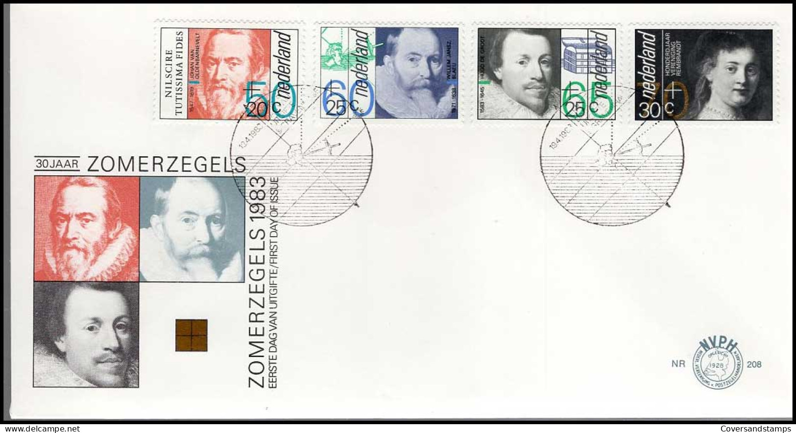 FDC - NVPH 208 - 30 Jaar Zomerzegels 1983 - FDC