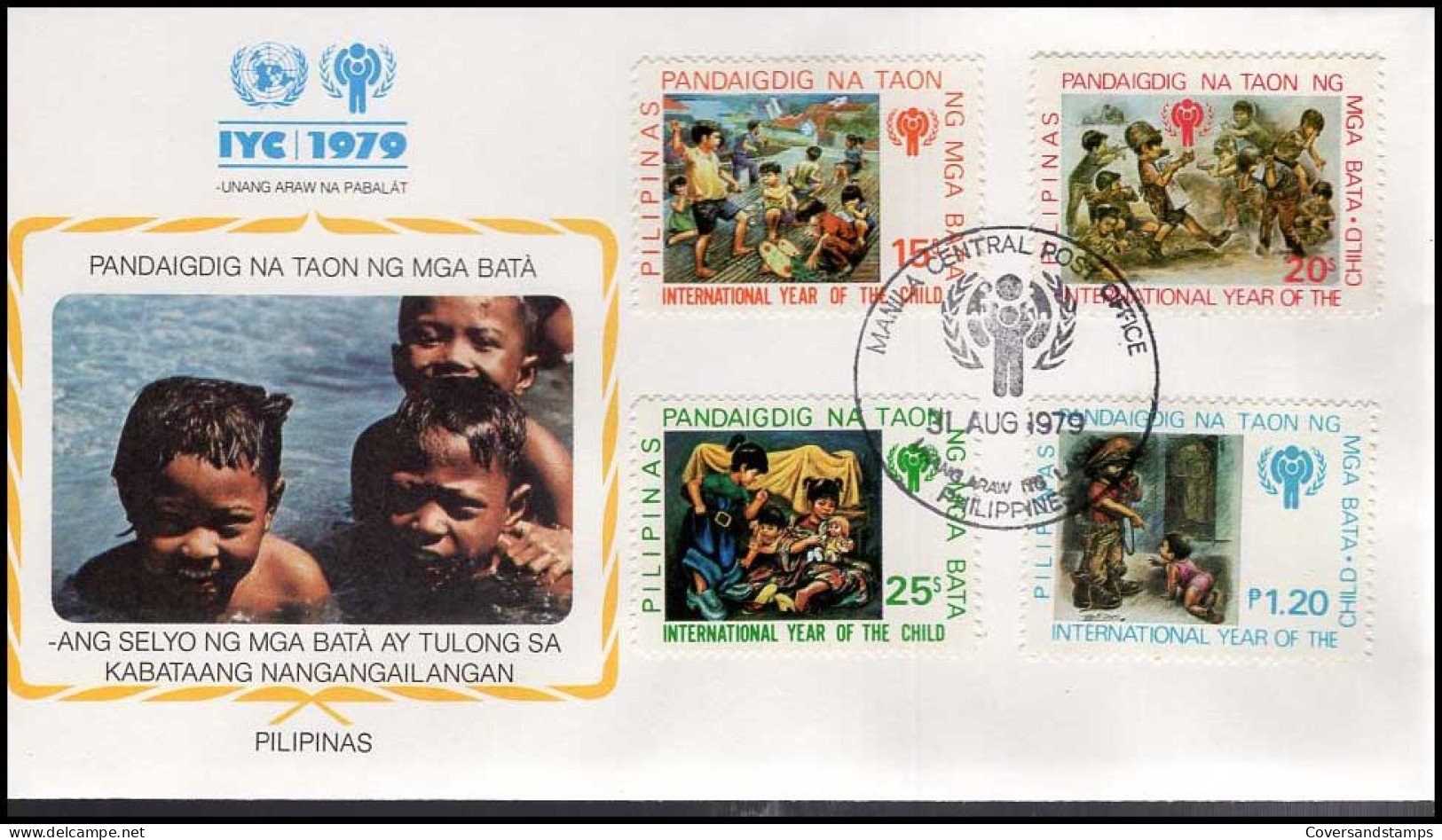 FDC - Year Of The Child / Jaar Van Het Kind / Timbres D'enfants -- Philippines - Otros & Sin Clasificación