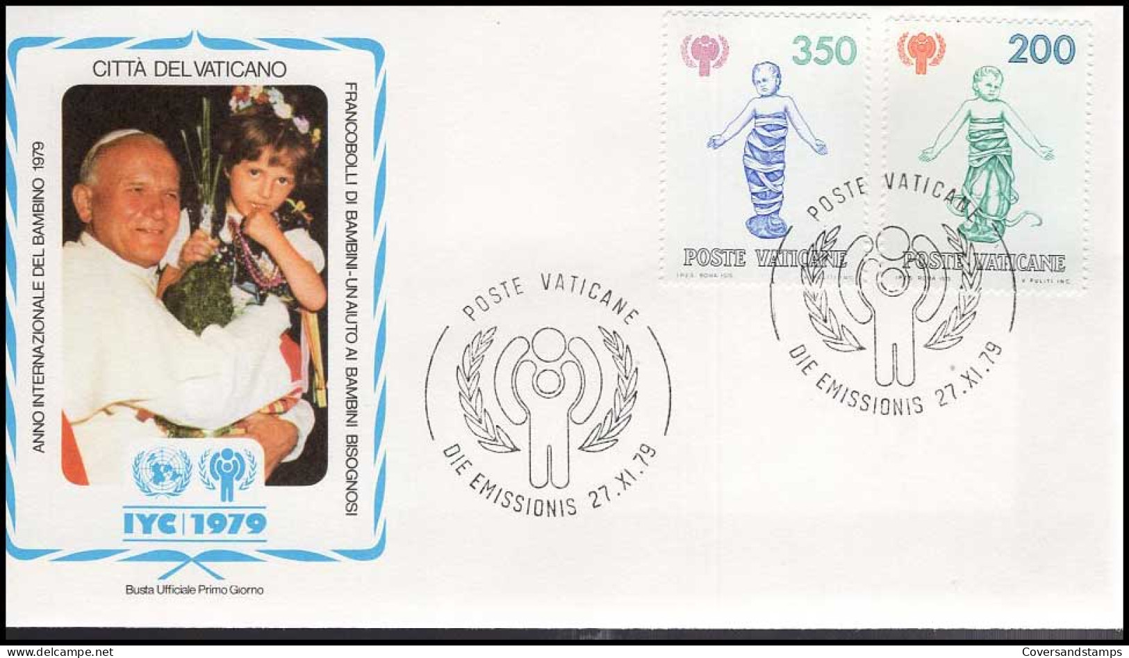 FDC - Year Of The Child / Jaar Van Het Kind / Timbres D'enfants -- Vatican - Otros & Sin Clasificación