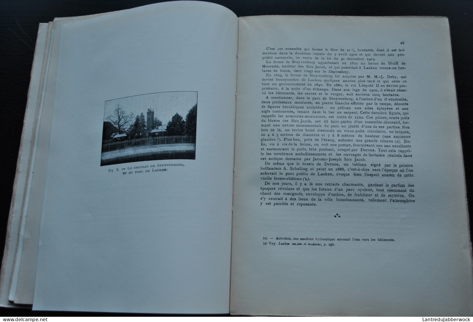 ANNALES D'ARCHEOLOGIE BRUXELLES 30 1921 Seigneuries de Laeken Héraldique Mobilier d'Asie antérieure Tapisserie Cosme III