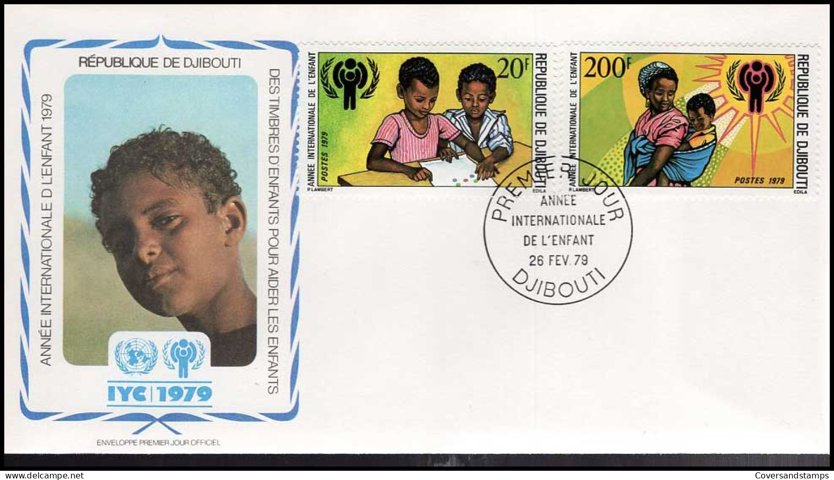 FDC - Year Of The Child / Jaar Van Het Kind / Timbres D'enfants -- Djibouti - Sonstige & Ohne Zuordnung