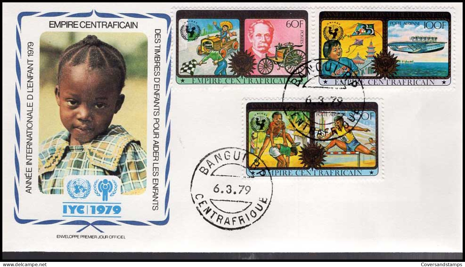 FDC - Year Of The Child / Jaar Van Het Kind / Timbres D'enfants -- Empire Centrafricain - Autres & Non Classés