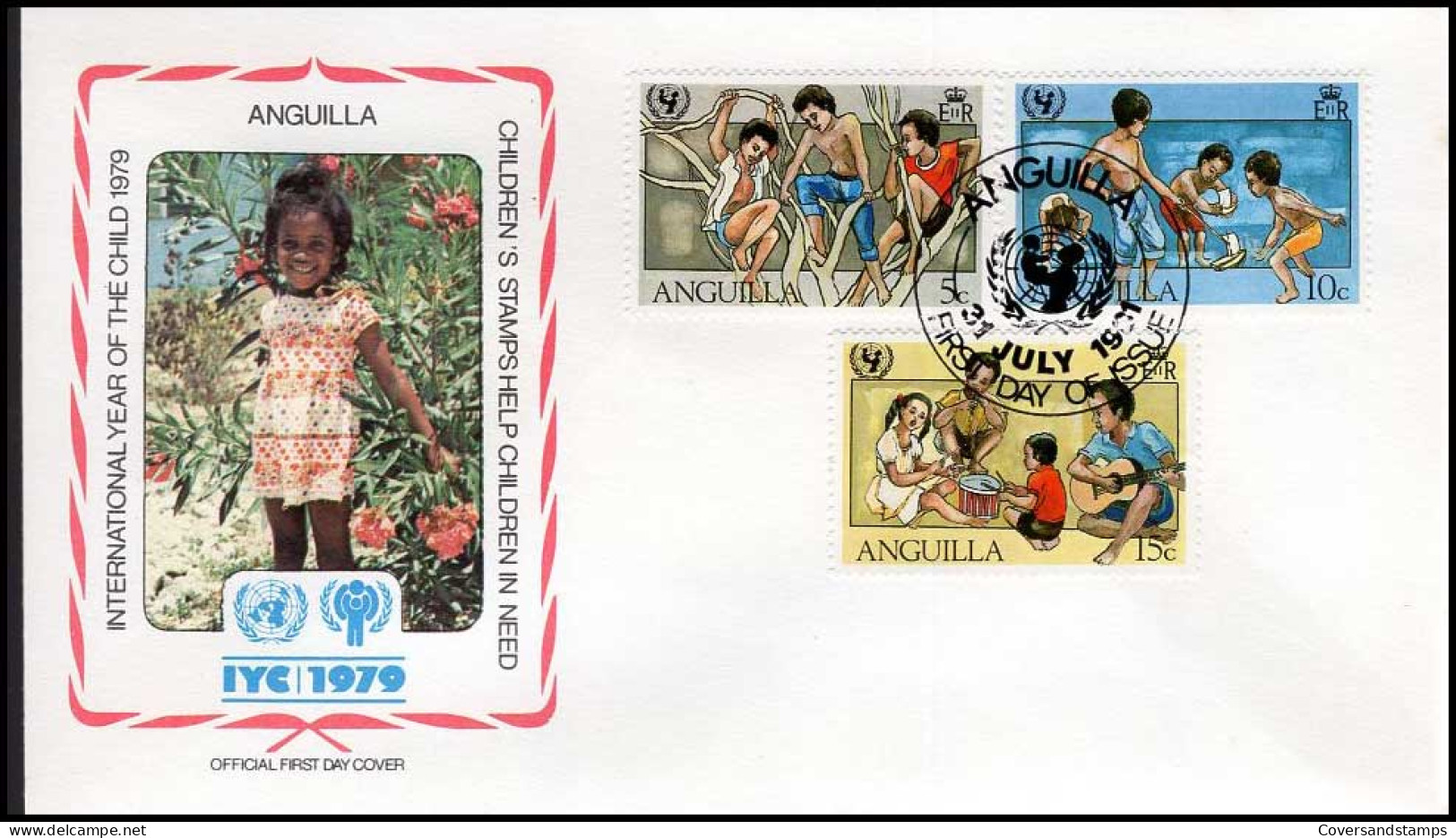 FDC - Year Of The Child / Jaar Van Het Kind / Timbres D'enfants -- Anguilla - Autres & Non Classés