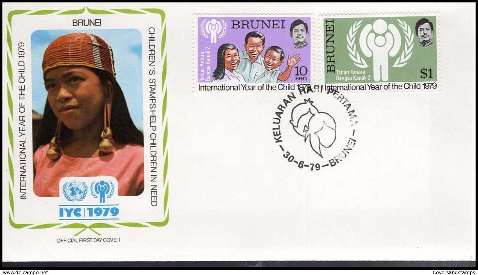 FDC - Year Of The Child / Jaar Van Het Kind / Timbres D'enfants -- Brunei - Andere & Zonder Classificatie