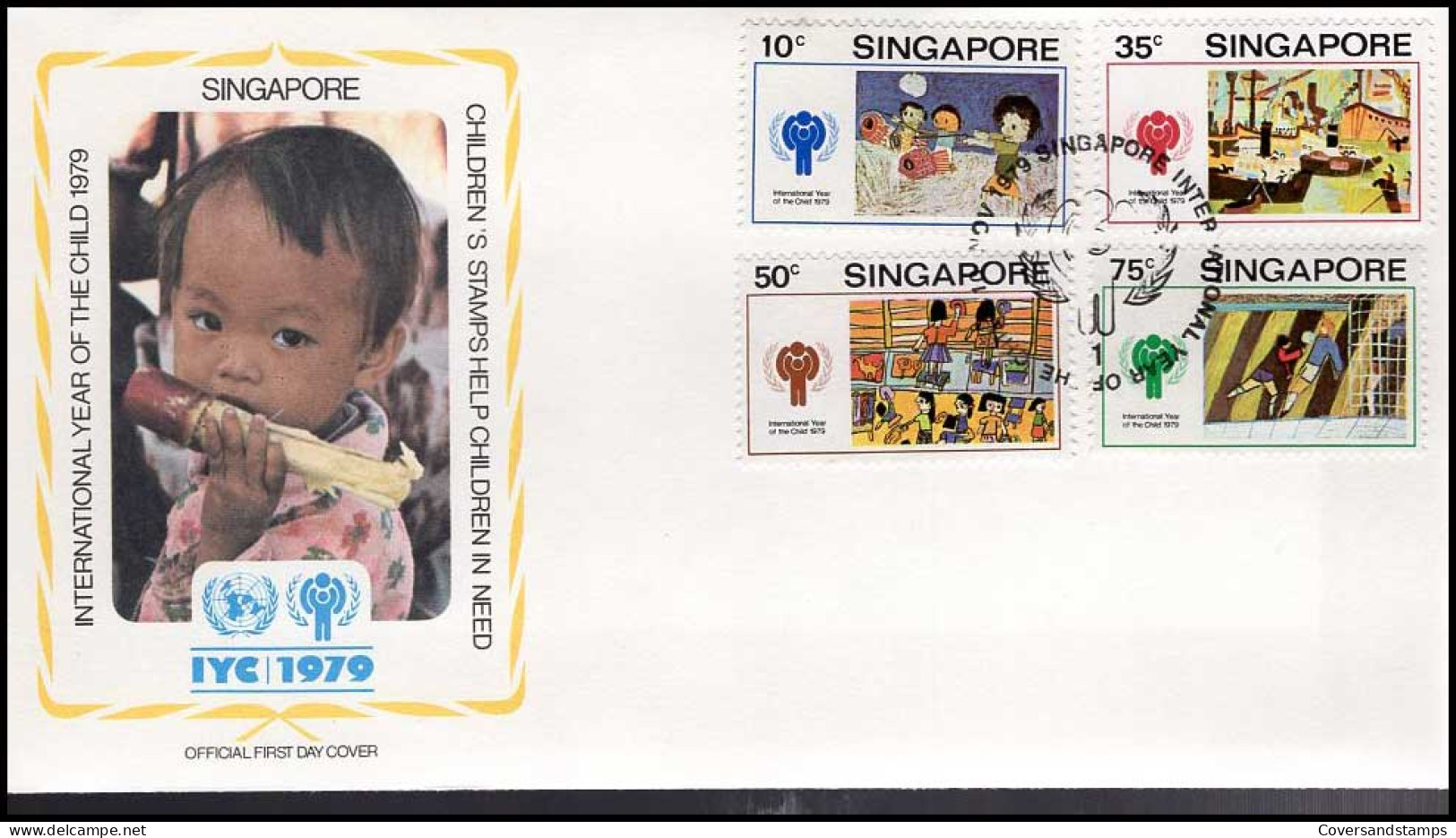 FDC - Year Of The Child / Jaar Van Het Kind / Timbres D'enfants -- Singapore - Andere & Zonder Classificatie