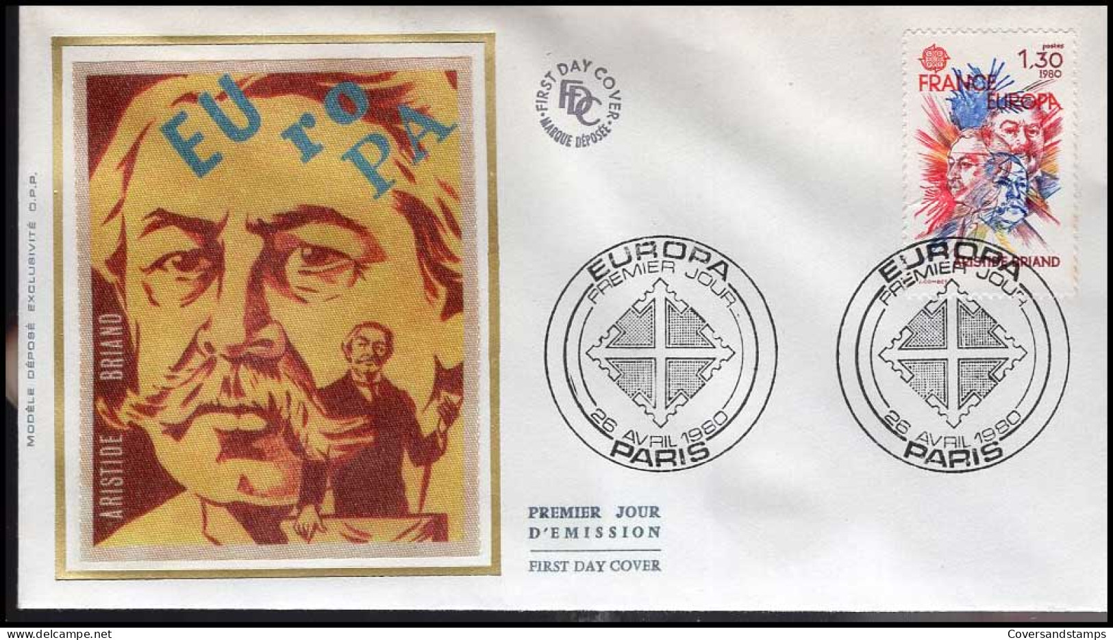 FDC - Europa CEPT 1980 -- France - 1980
