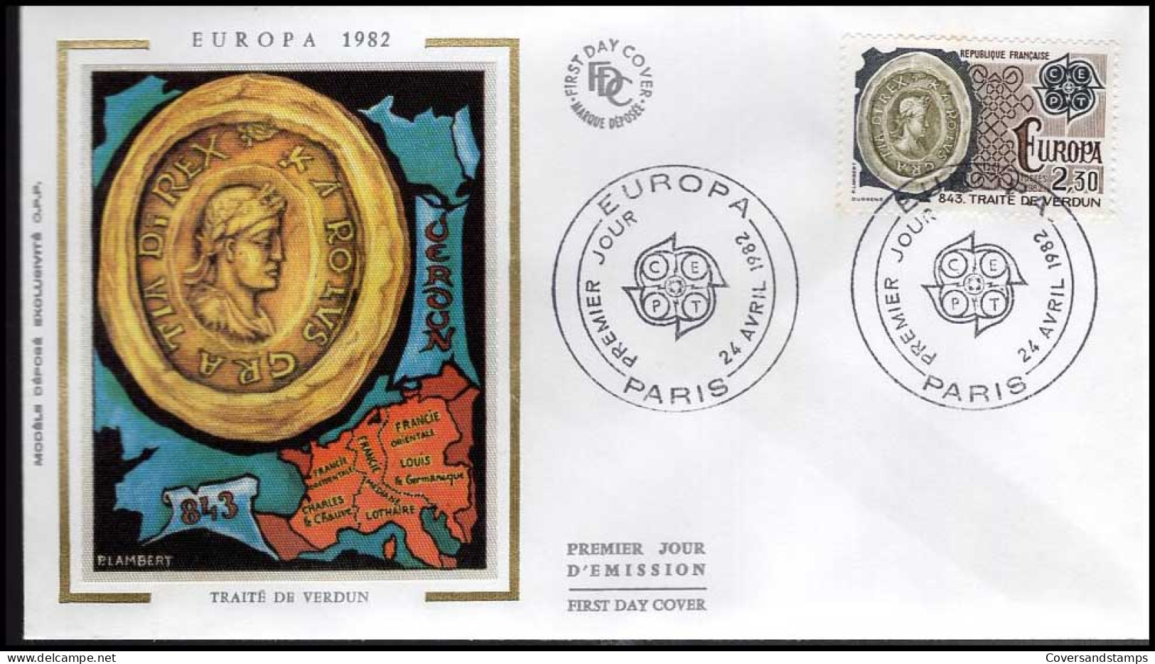 FDC - Europa CEPT 1982 -- France - 1982