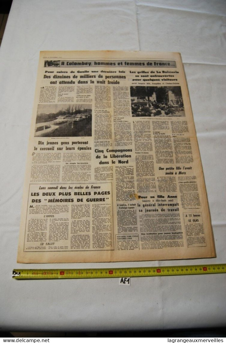 AF1 Ancien Journal - Nord Eclair - 1970 De Gaule - 1950 - Today