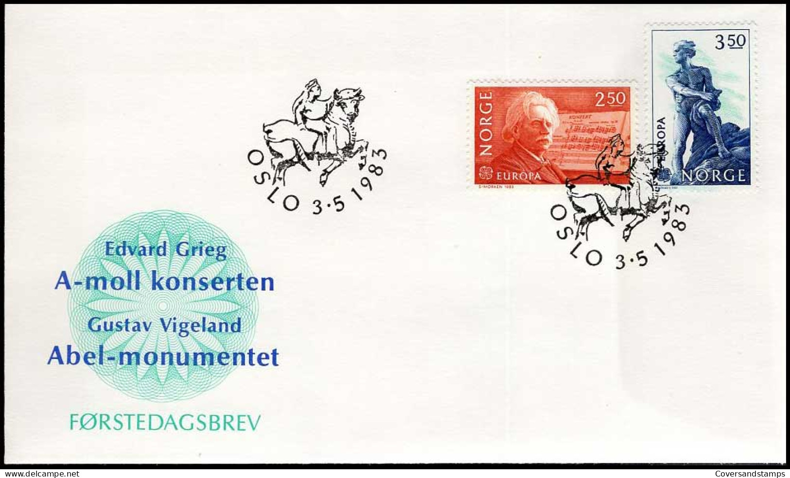 FDC - Europa CEPT 1983 -- Norway - 1983