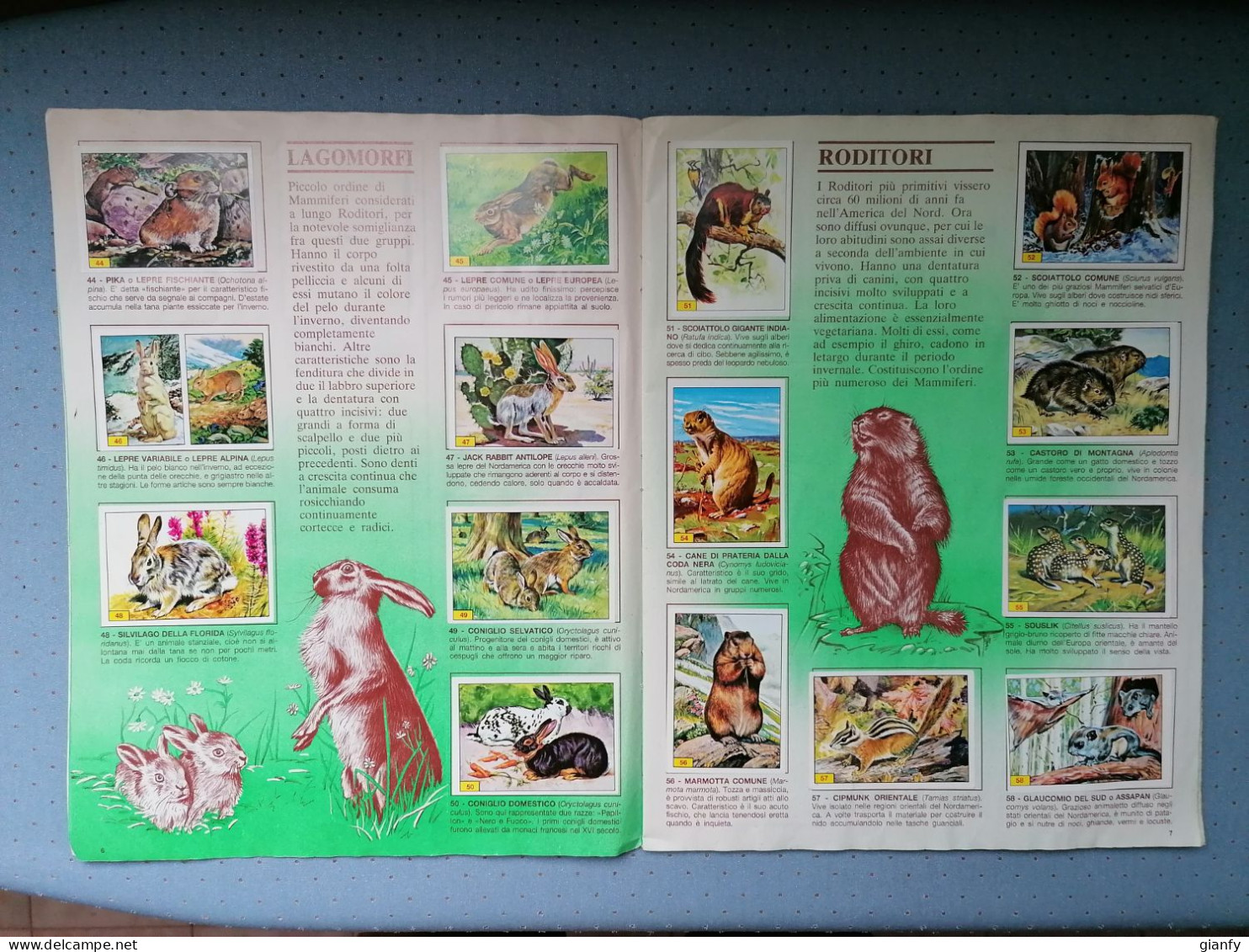 ALBUM FIGURINE PANINI MAMMIFERI COMPLETO 400/400 1989 - Altri & Non Classificati