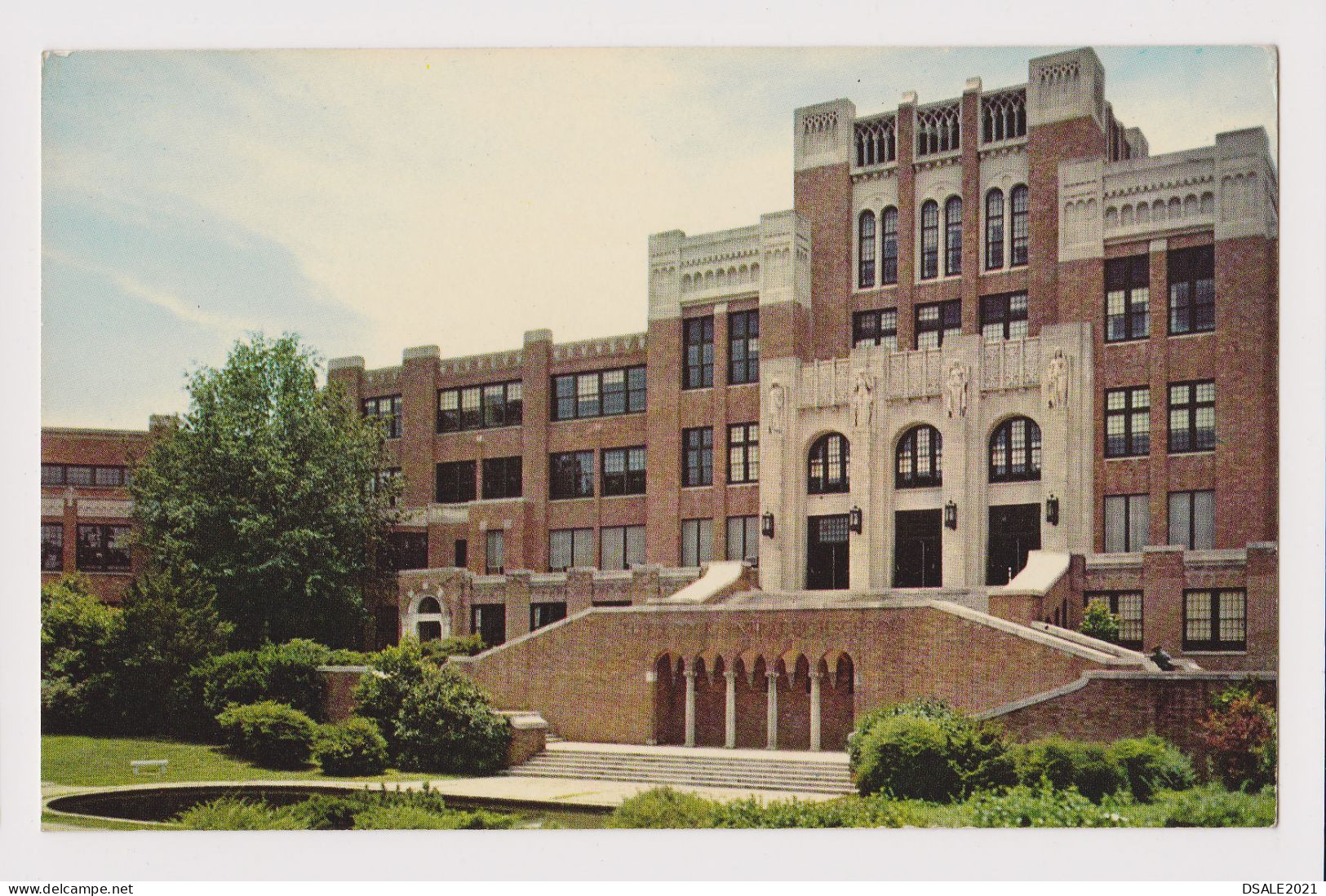 USA United States CENTRAL HIGH SCHOOL In LITTLE ROCK, Arkansas, View Vintage Photo Postcard RPPc AK (42375) - Little Rock