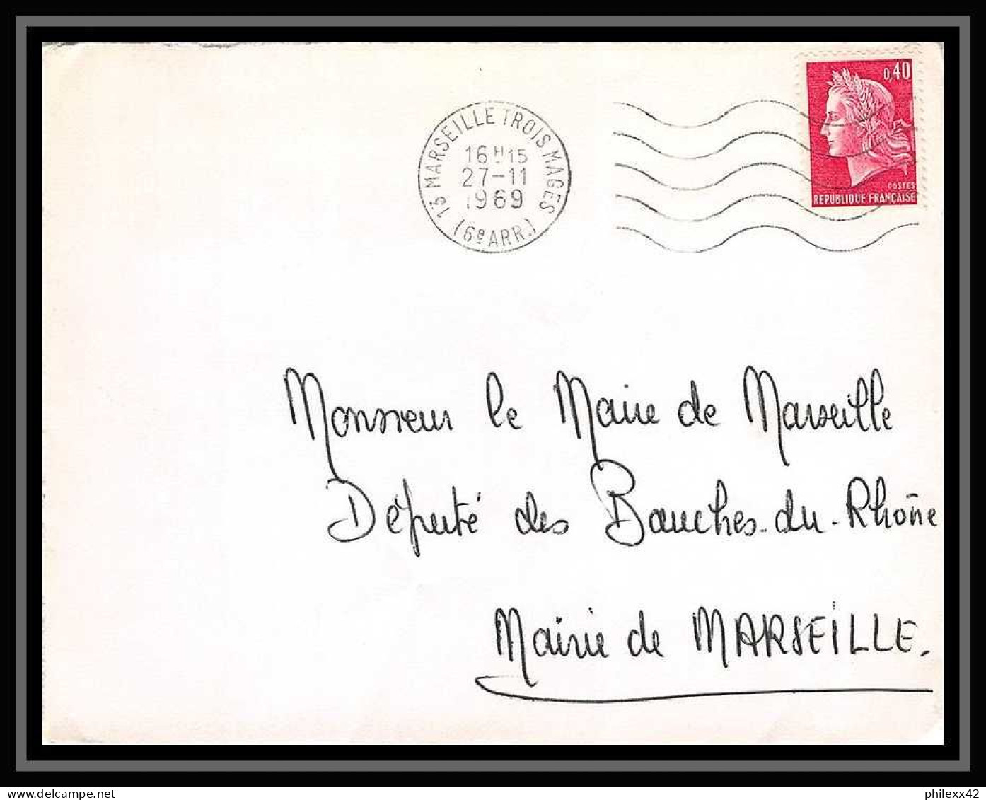 107925 lot de 10 lettres Bouches du rhone Marseille rue des trois mages