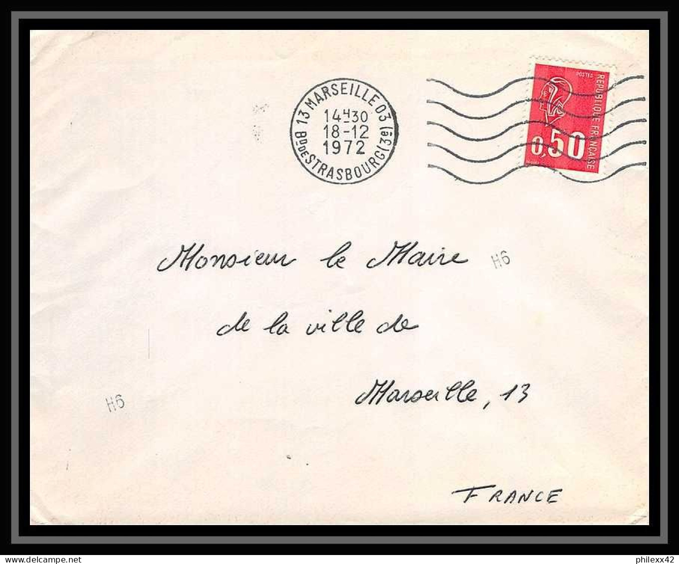 107976 lot de 12 lettres dont recommandé Bouches du rhone Marseille rue des trois mages