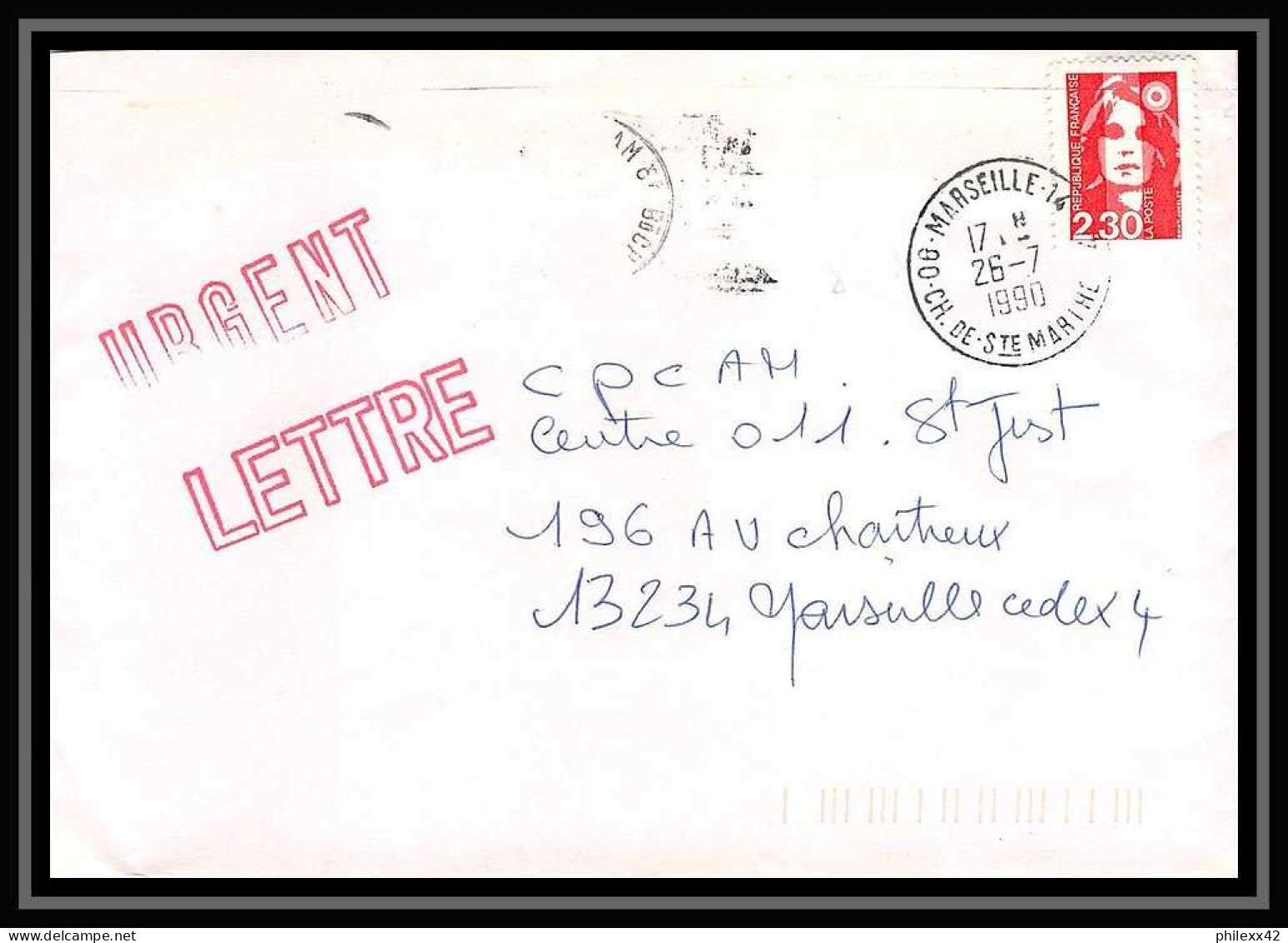 107778 lot de 13 Lettres Bouches du rhone Marseille Sainte marthe