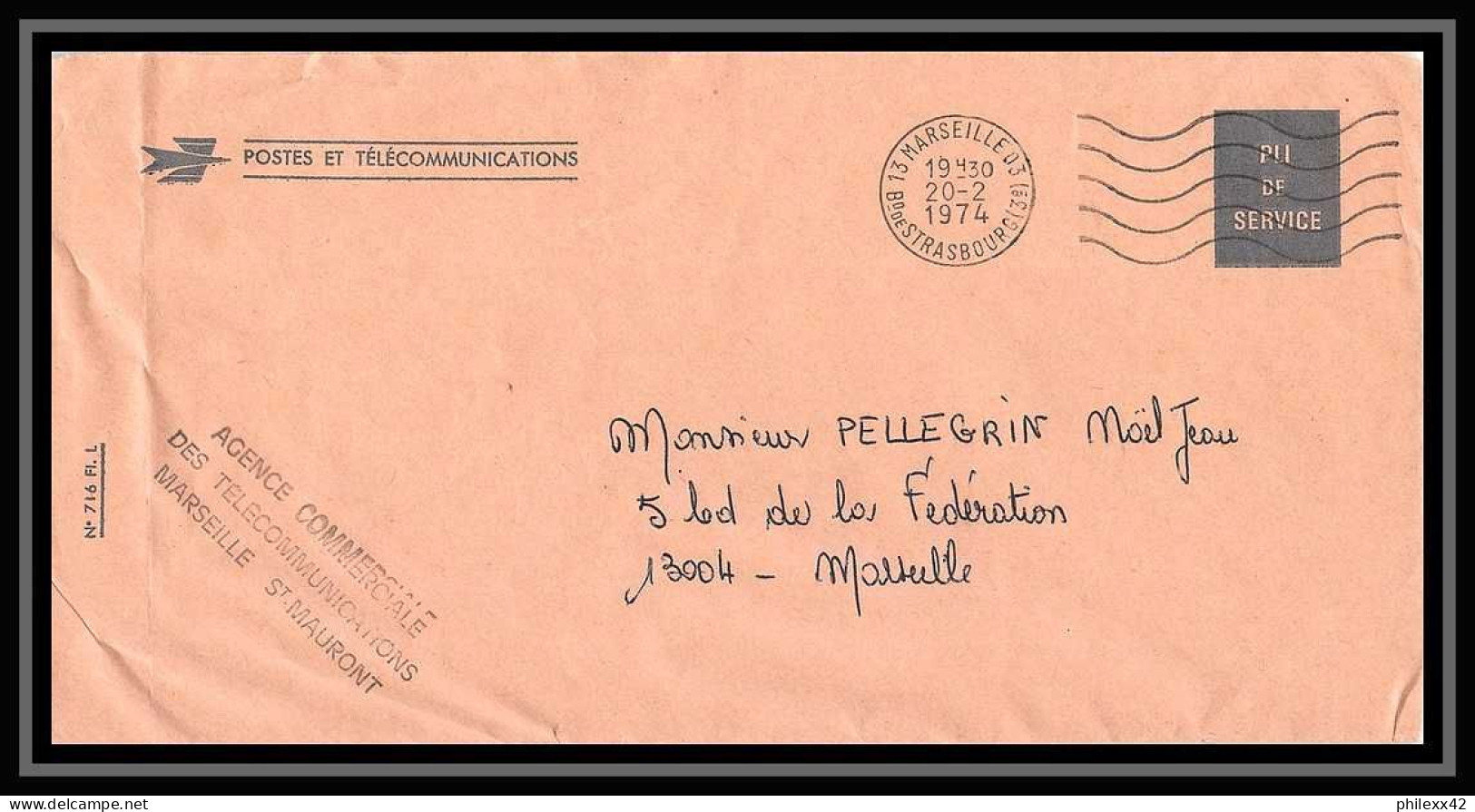 107556 Lot De 12 Lettres Bouches Du Rhone Marseille Boulevard De Strasbourg - Collections