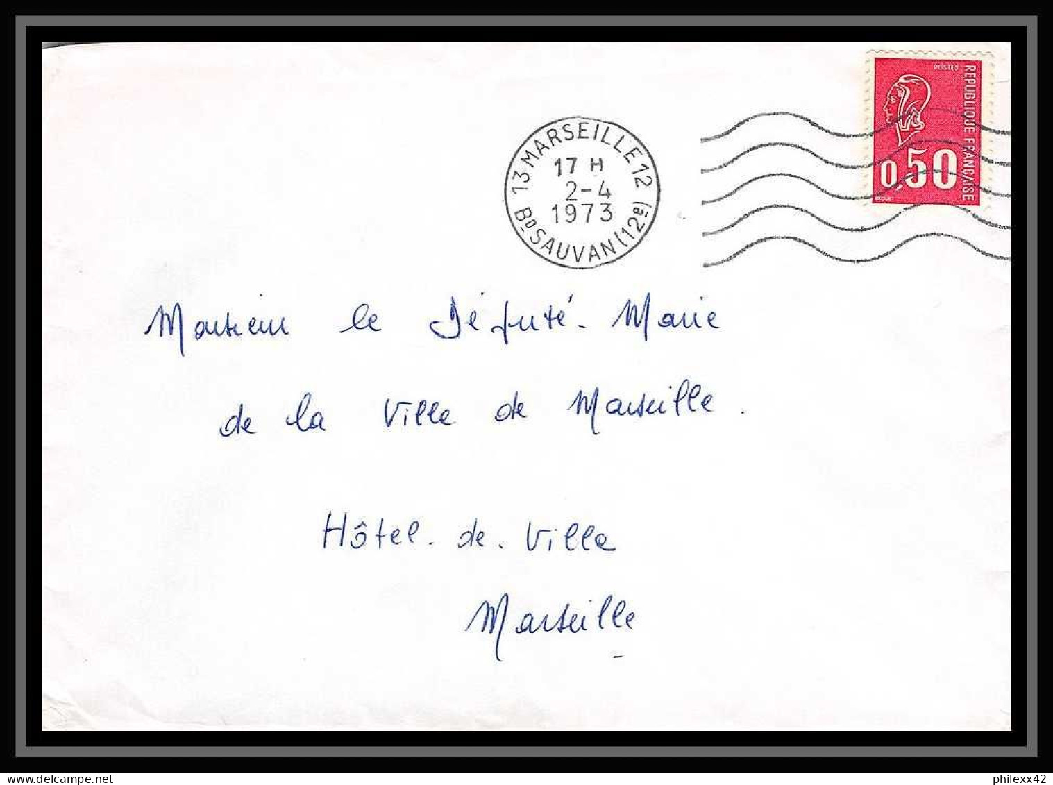 107556 lot de 12 Lettres Bouches du rhone Marseille boulevard de Strasbourg