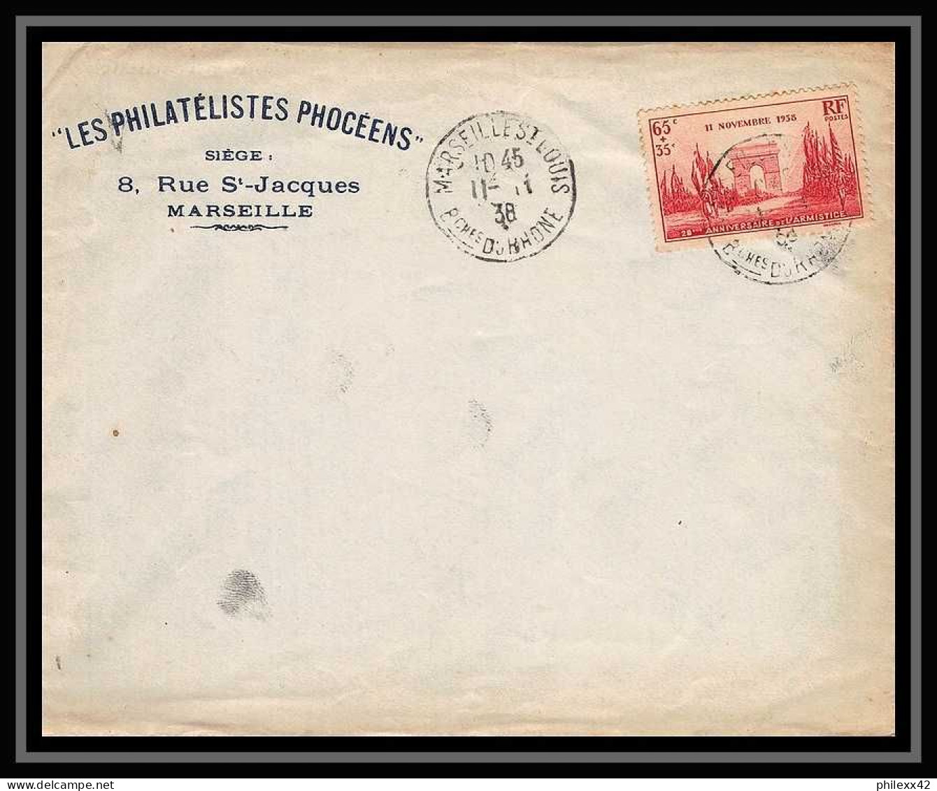 107477 lot de 13 Lettres cover Bouches du rhone Carte postale recommandé avis de reception Marseille Saint louis