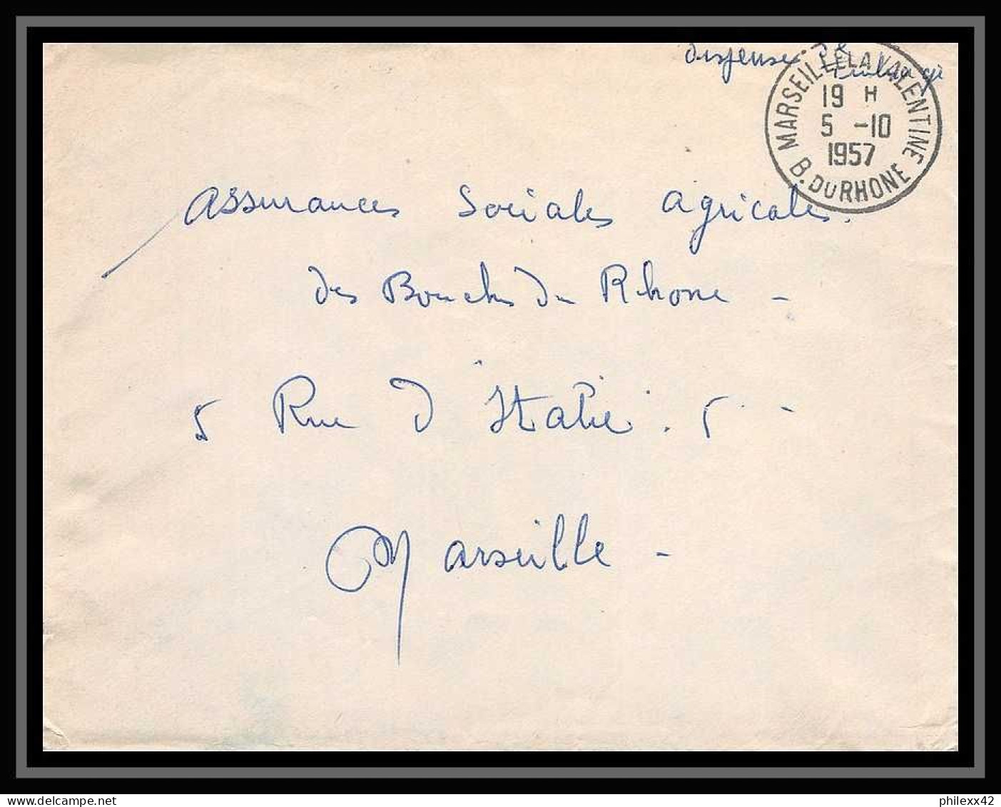 107173 lot de 10 Lettres cover guerre 1914 -1918 Bouches du rhone Marseille