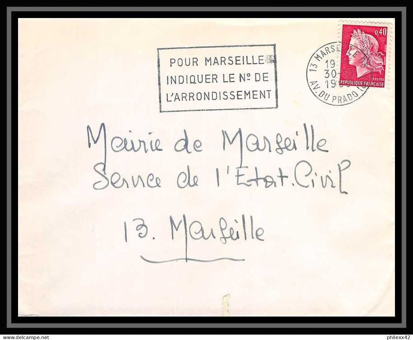 107304 Lot De 17 Lettres Bouches Du Rhone Dont Recommandé Marseille Pour Oblitérations Des Rues - Autres & Non Classés
