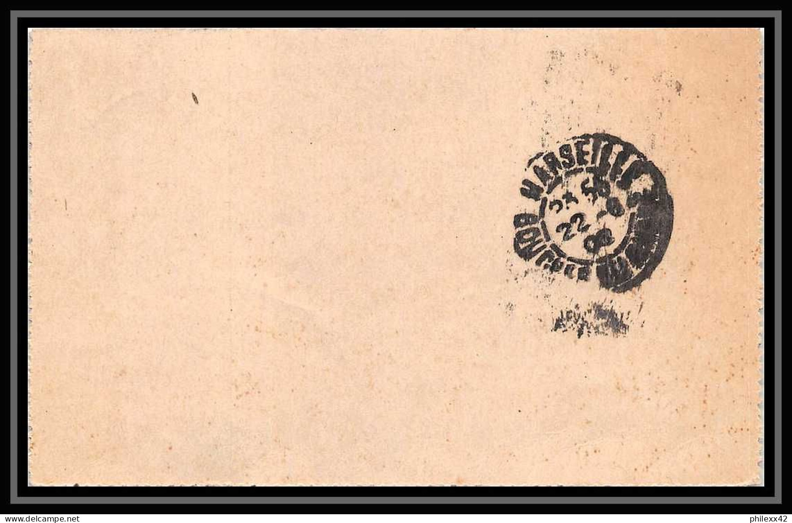 107050 Carte Lettre Entier Postal (Stamped Stationery) Bouches Du Rhone Semeuse 10c Marseille Saint Just 1906 - Cartoline-lettere