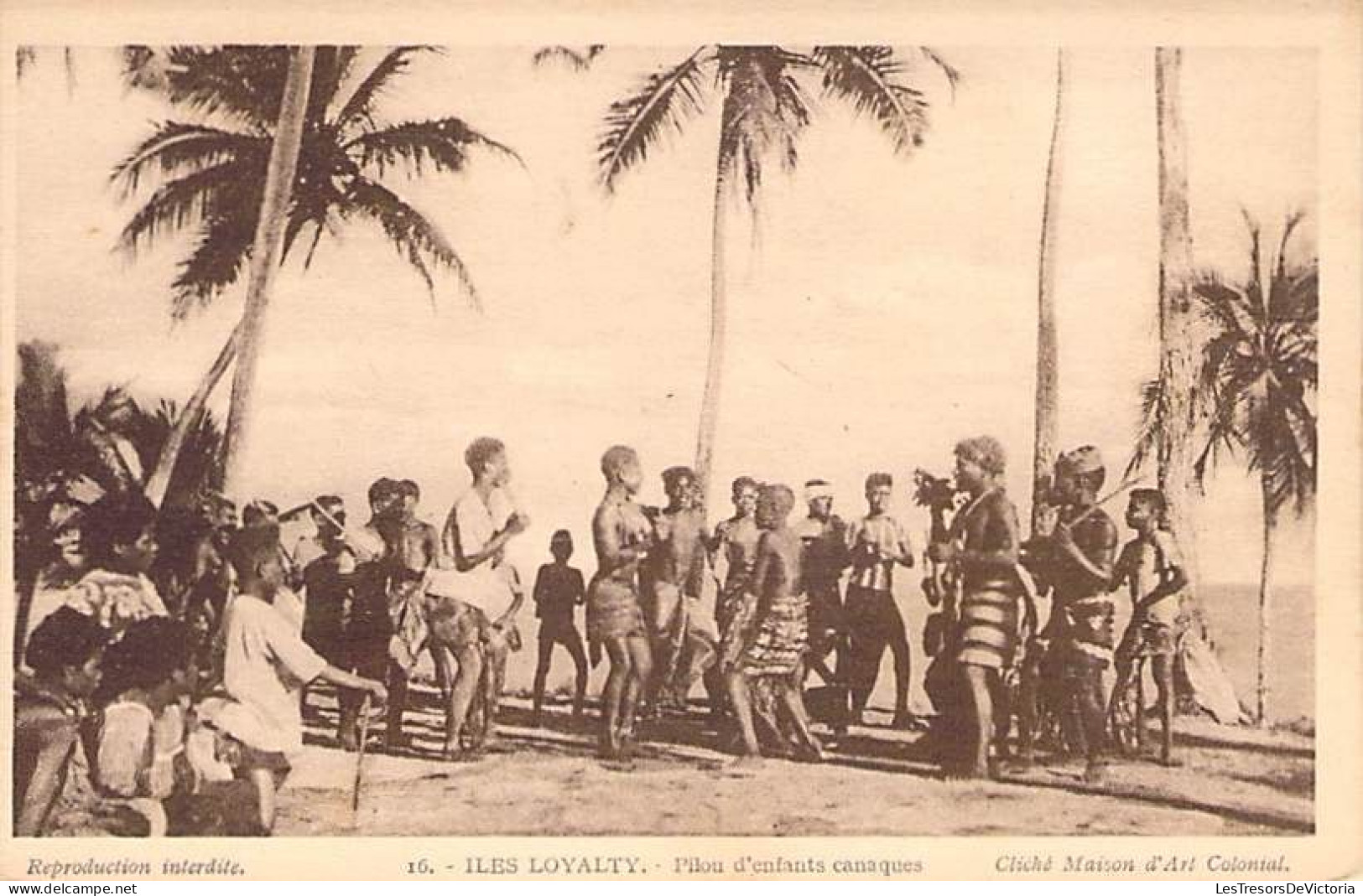 Nouvelle Calédonie - Iles Loyalty - Pilou D'enfant Canaque - Cliché Maison D'art Colonial - Carte Postale Ancienne - Nieuw-Caledonië