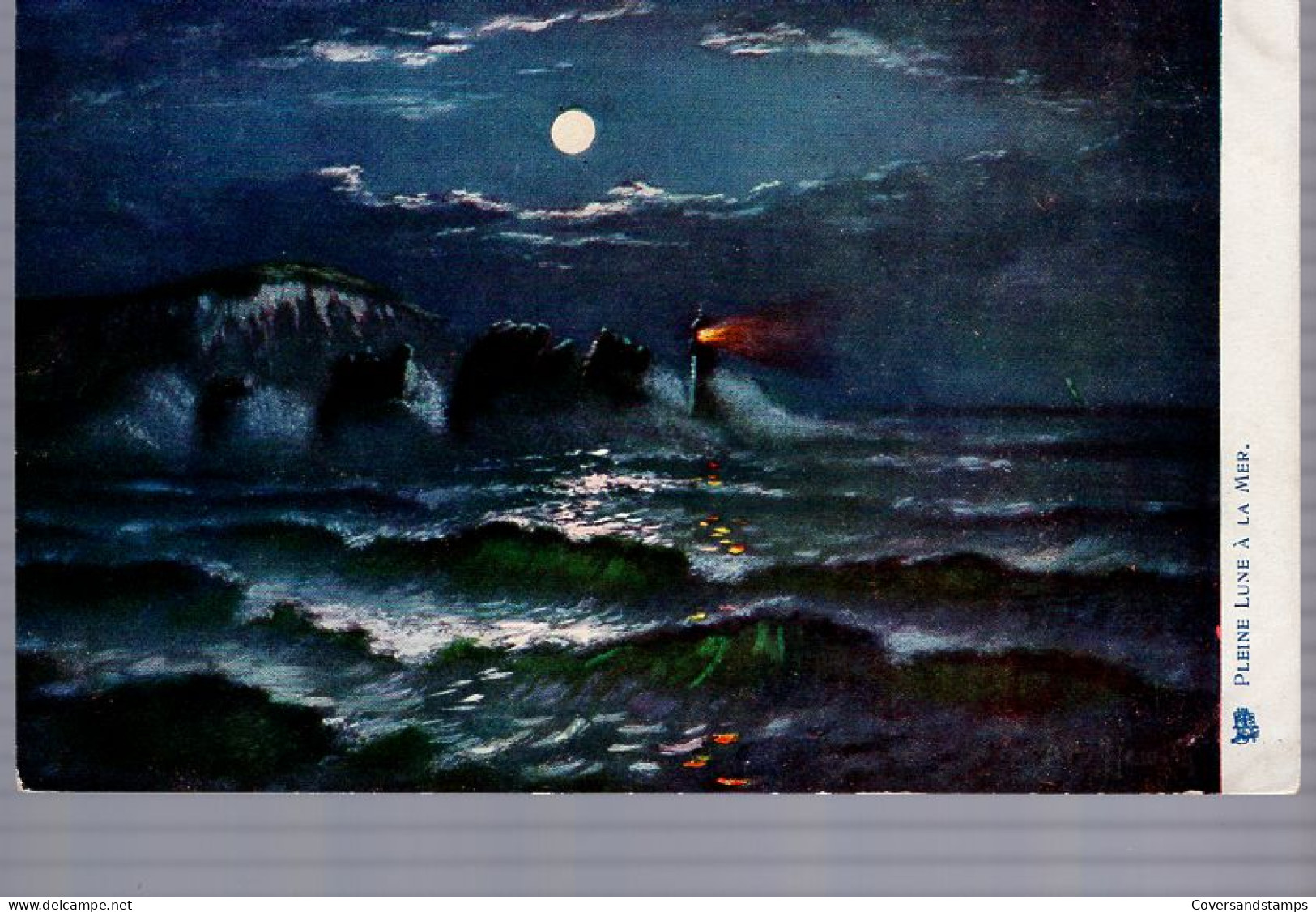 Pleine Lune à La Mer - Malerei & Gemälde