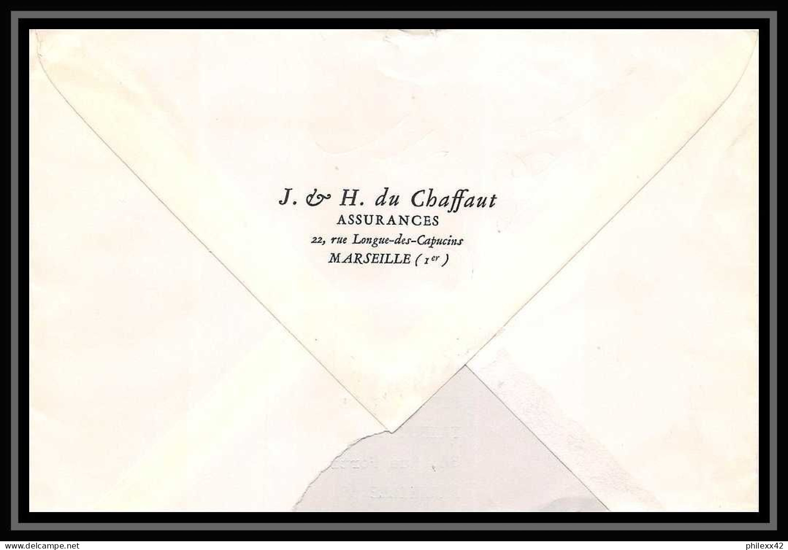 108747 Lettre Recommandé Bouches Du Rhone Pa Poste Aerienne N°42 Mystère 20 Marseille Guichet Annexe 1 1968 - 1960-.... Lettres & Documents