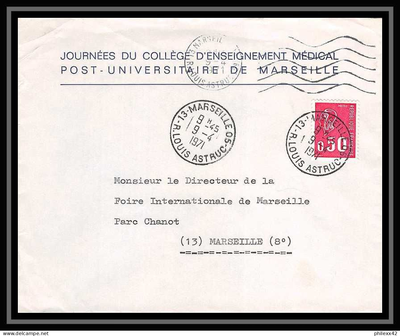 108808 Lot De 14 Lettres Bouches Du Rhone Marseille Rue Louis Astruc - Colecciones Completas