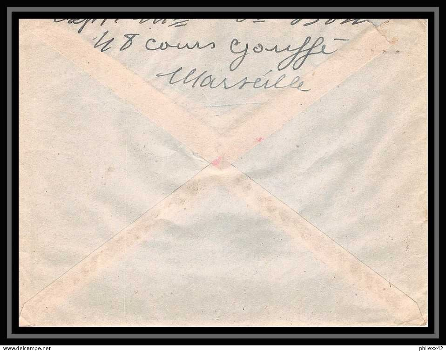108419 Lettre Cover Bouches Du Rhone N°813 Gandon 1949 Marseille Saint Ferréol - 1960-.... Lettres & Documents