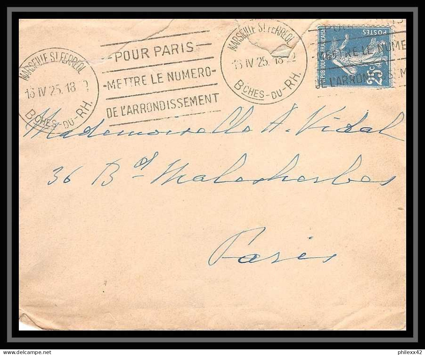 108424 Lot De 20 Lettres Bouches Du Rhone Marseille Saint Ferréol - Colecciones Completas