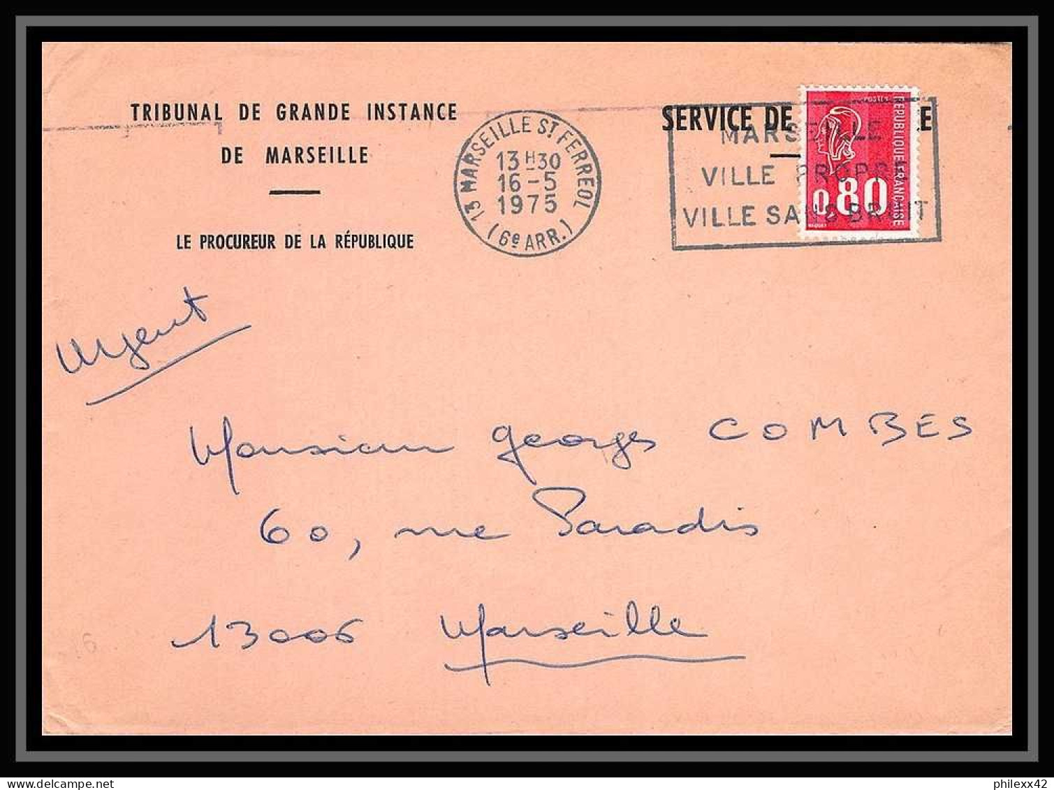108473 Lot De 21 Lettres Dont Recommandés Bouches Du Rhone Marseille Saint Ferréol - Colecciones Completas