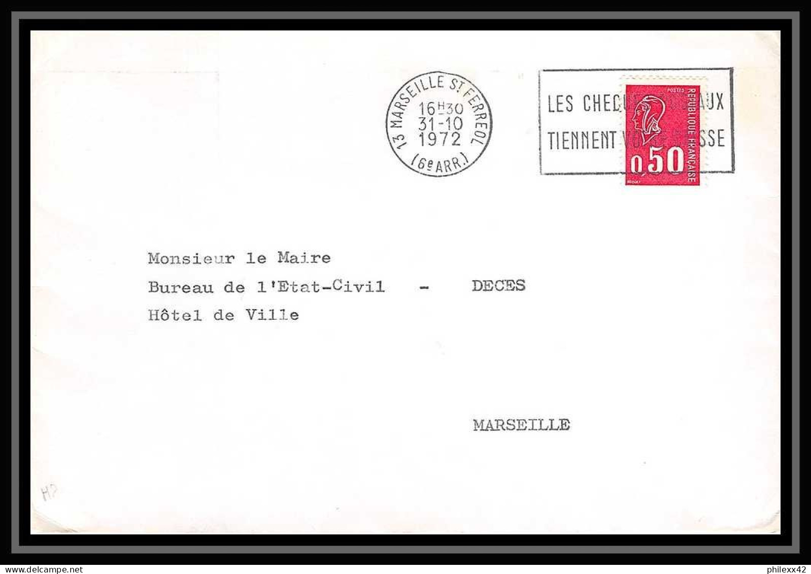 108473 lot de 21 Lettres dont recommandés Bouches du rhone Marseille saint ferréol