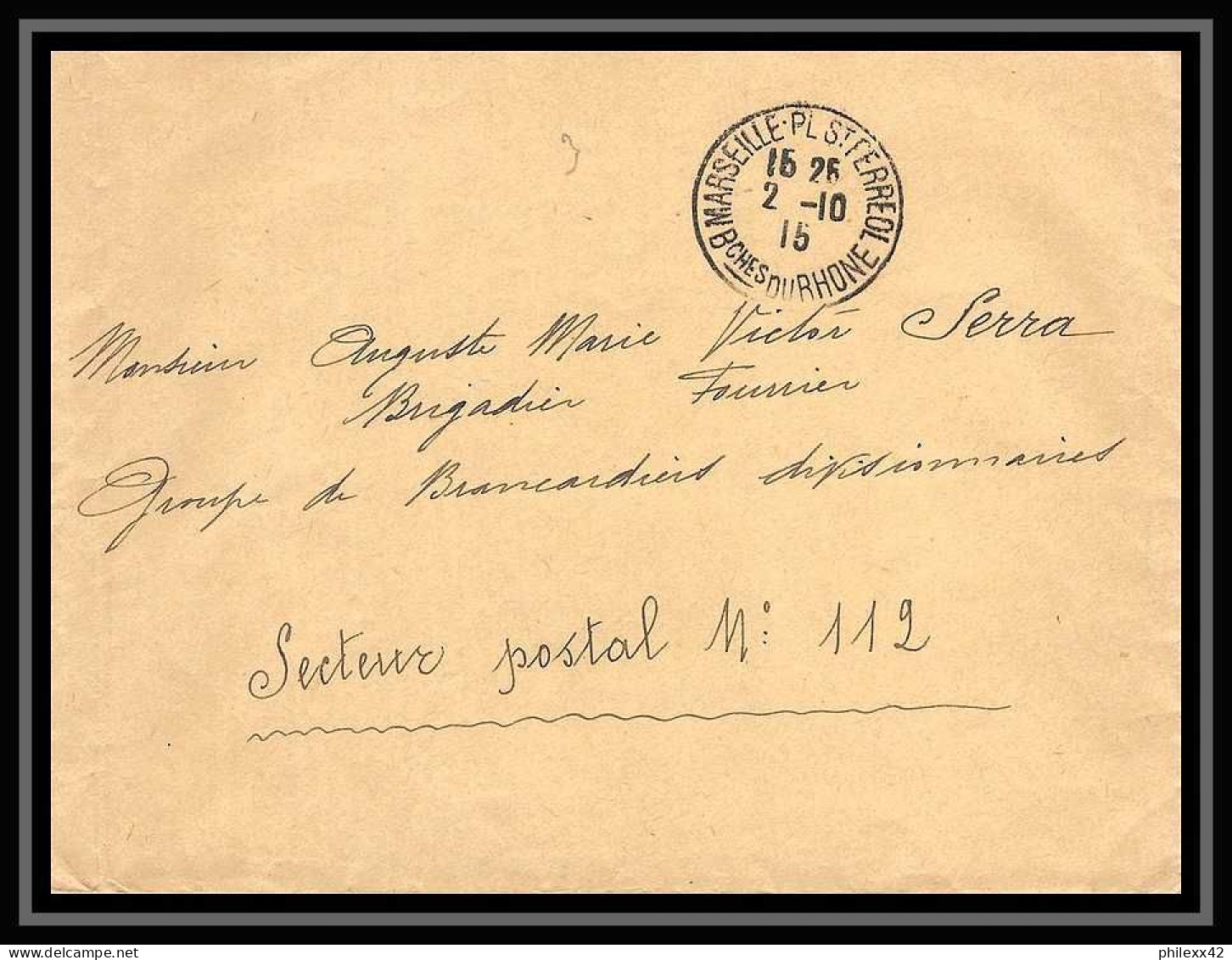 108473 lot de 21 Lettres dont recommandés Bouches du rhone Marseille saint ferréol