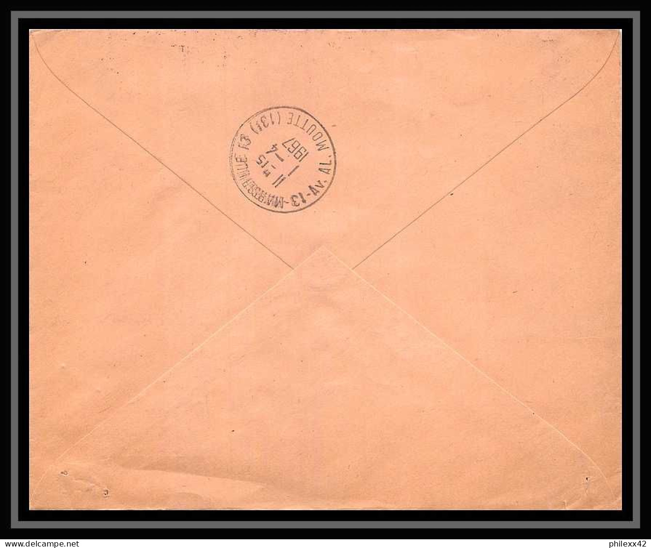 108192 Lettre Recommandé Cover Bouches Du Rhone Pa Poste Aerienne N°42 Mystère 1967 Marseille Saint Ferréol - 1960-.... Storia Postale