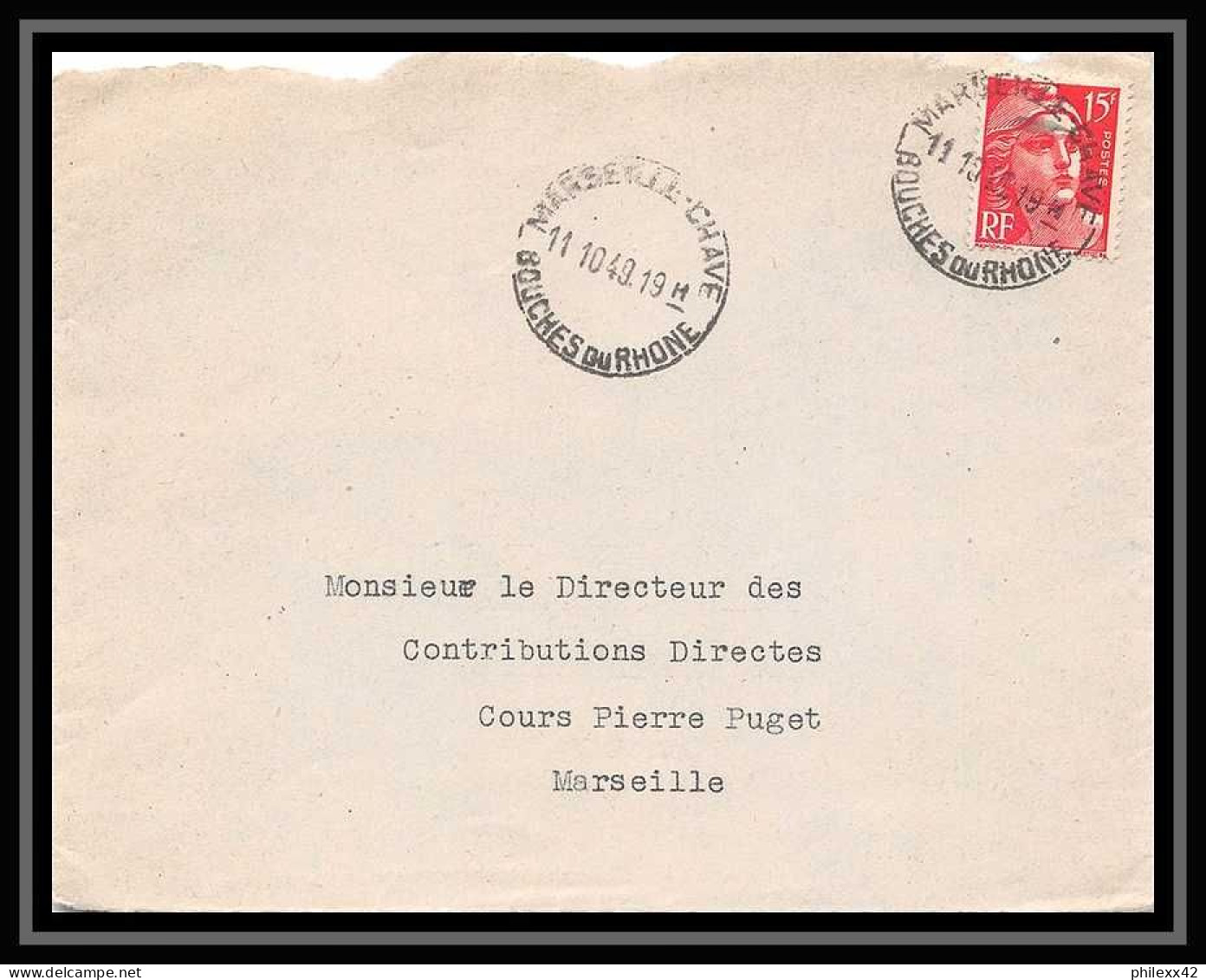 110354 lot de 27 lettres dont recommandé Carte postale (postcard) Bouches du rhone Marseille chave gare ... 
