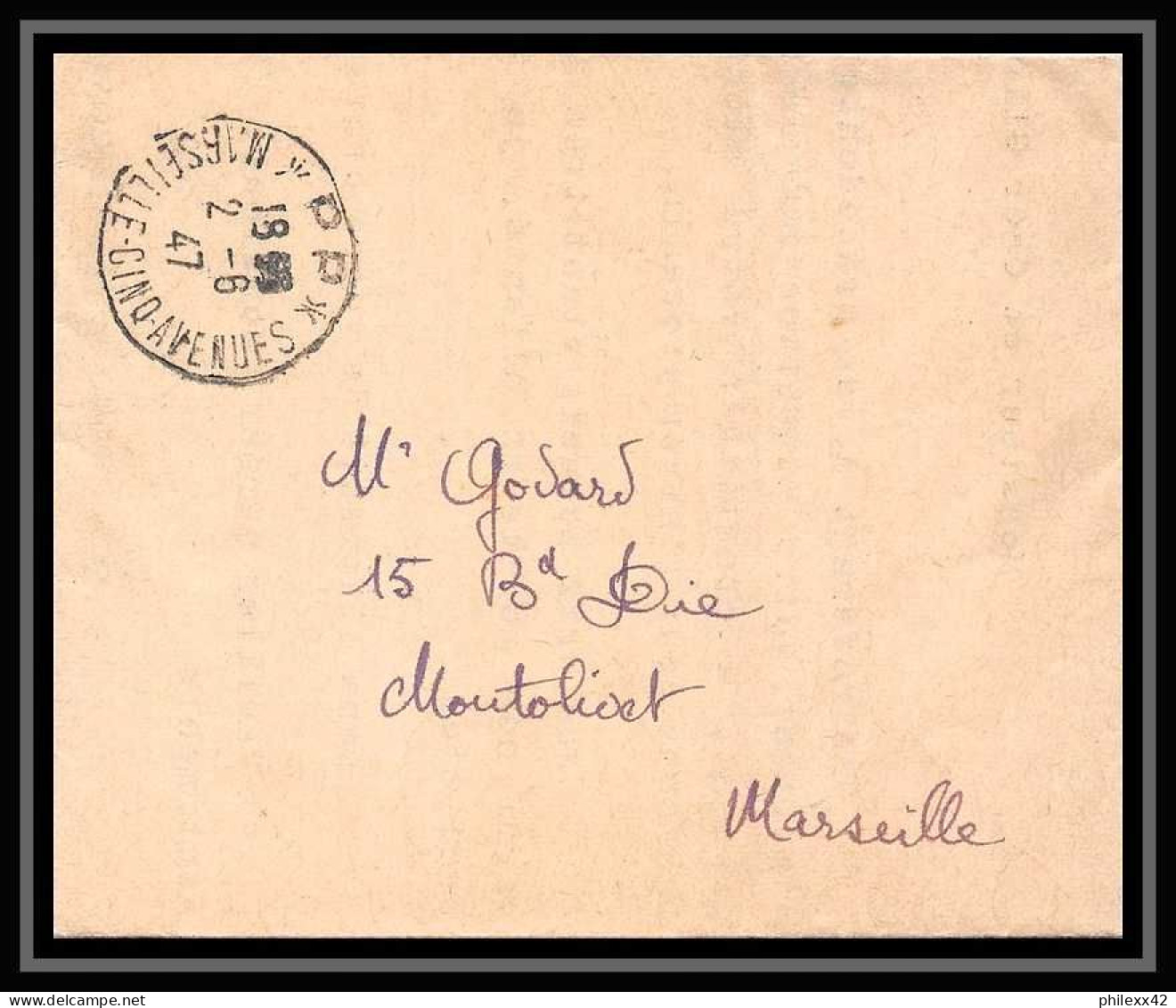 110354 lot de 27 lettres dont recommandé Carte postale (postcard) Bouches du rhone Marseille chave gare ... 