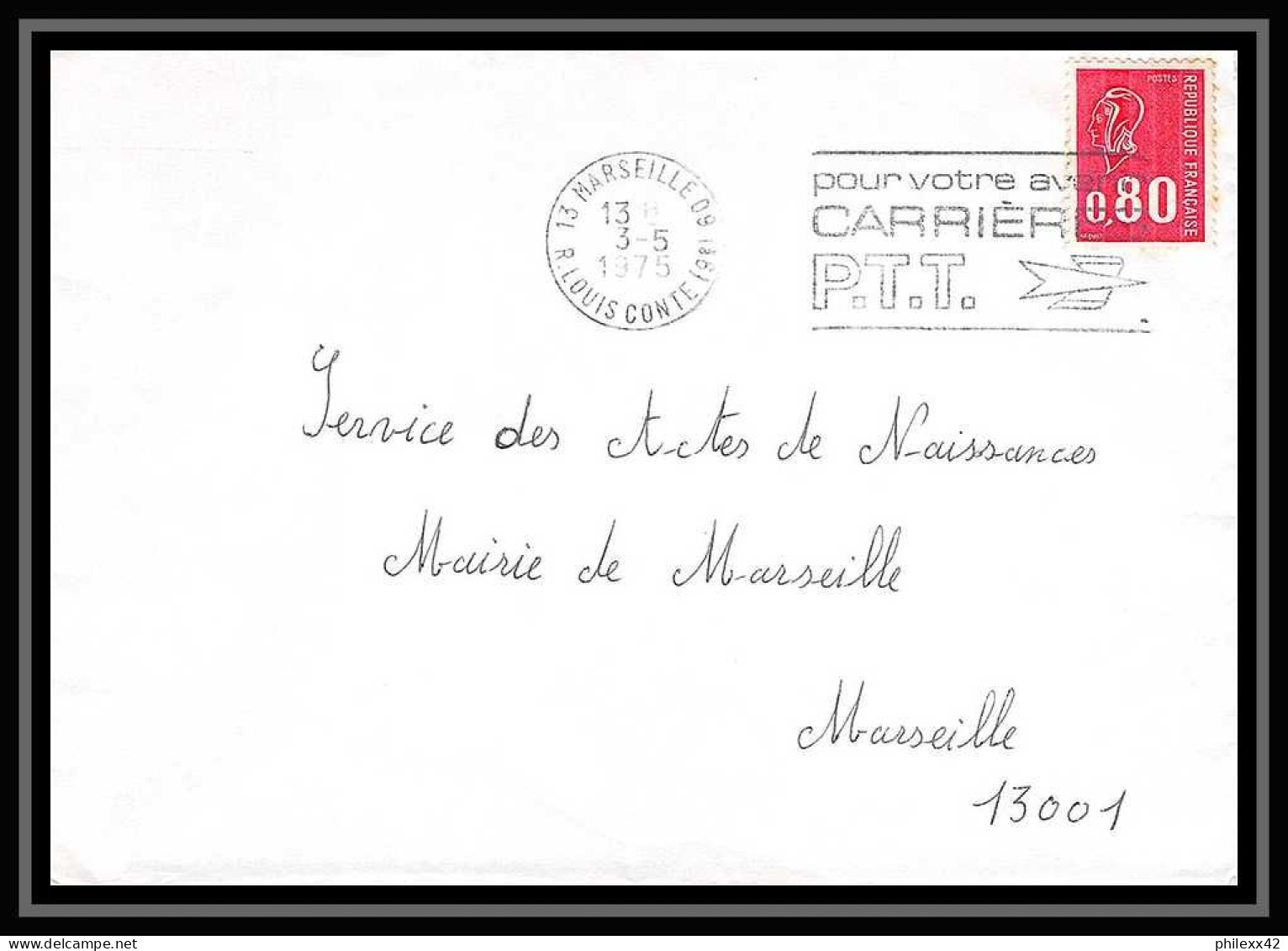 110050 Lot De 13 Lettres Bouches Du Rhone Marseille Louis Conte  - Collections
