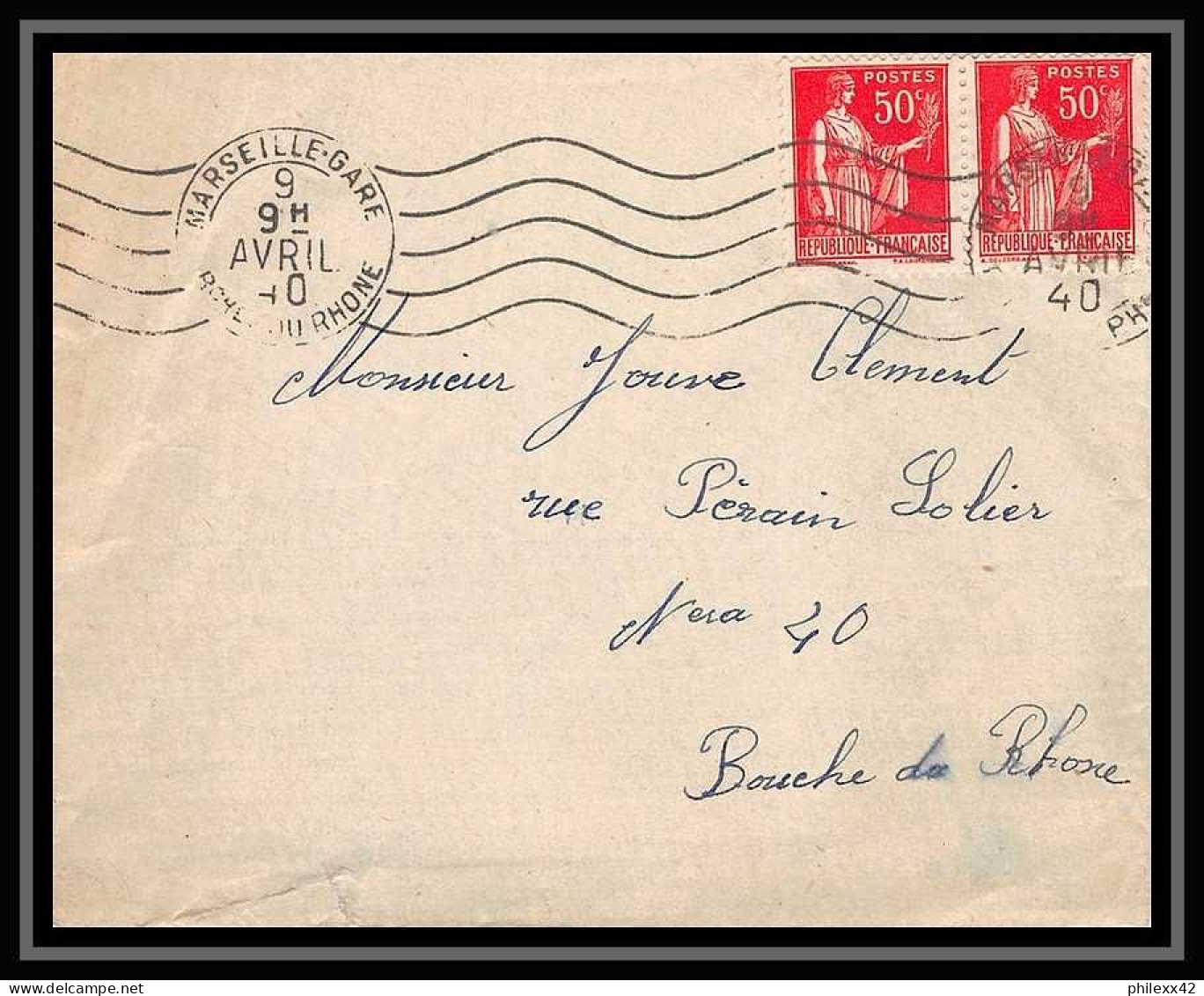 109401 Lot De 31 Lettres Bouches Du Rhone Marseille Gare Ferroviaire " - Colecciones Completas