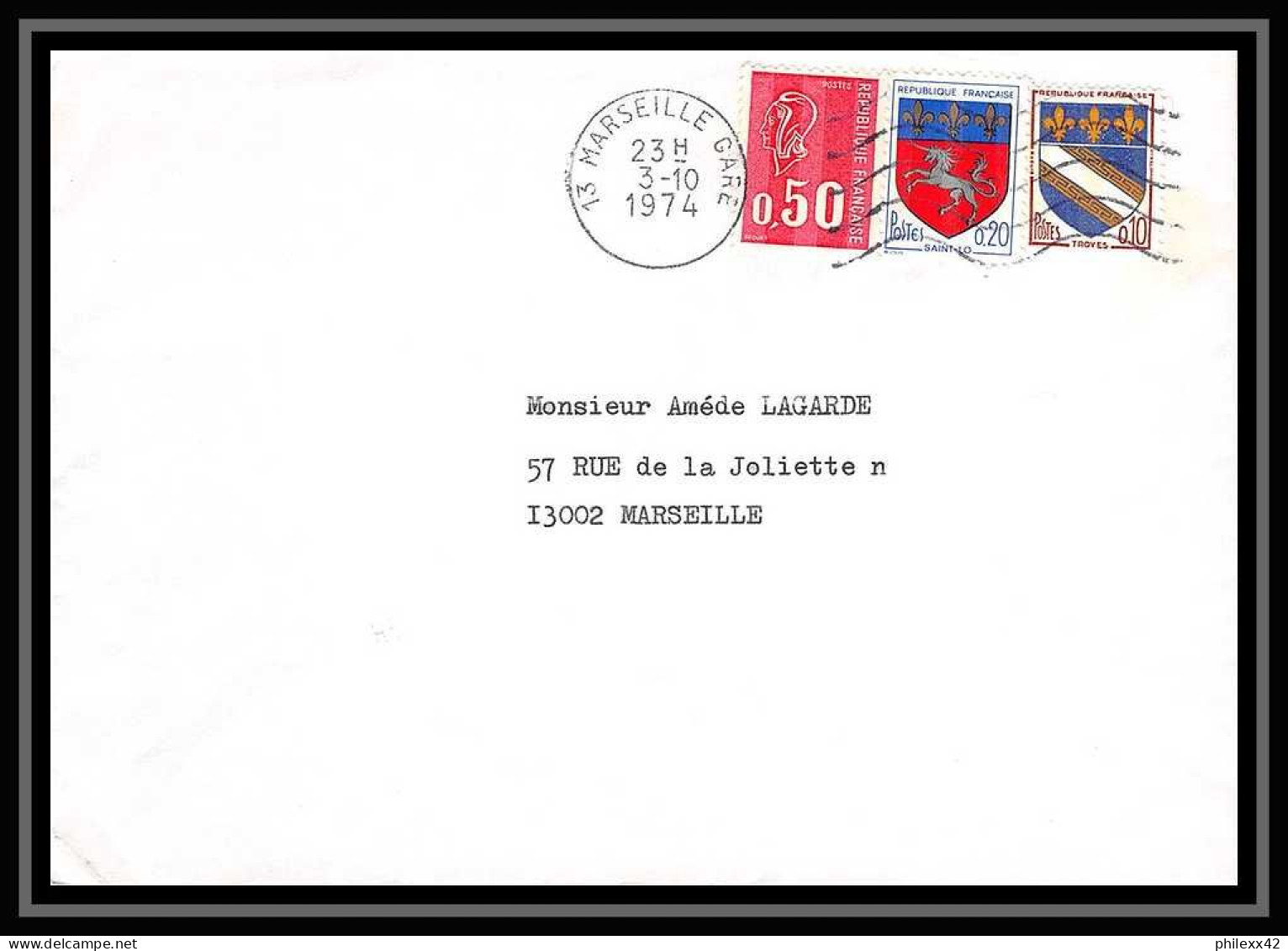 109401 lot de 31 Lettres Bouches du rhone Marseille Gare ferroviaire "