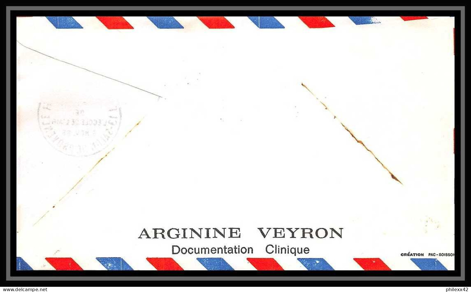 111314 lot de 5 Lettre cover + Carte maximum (card) Bouches du rhone N°1463 ecole d l'air 1965 Marseille 