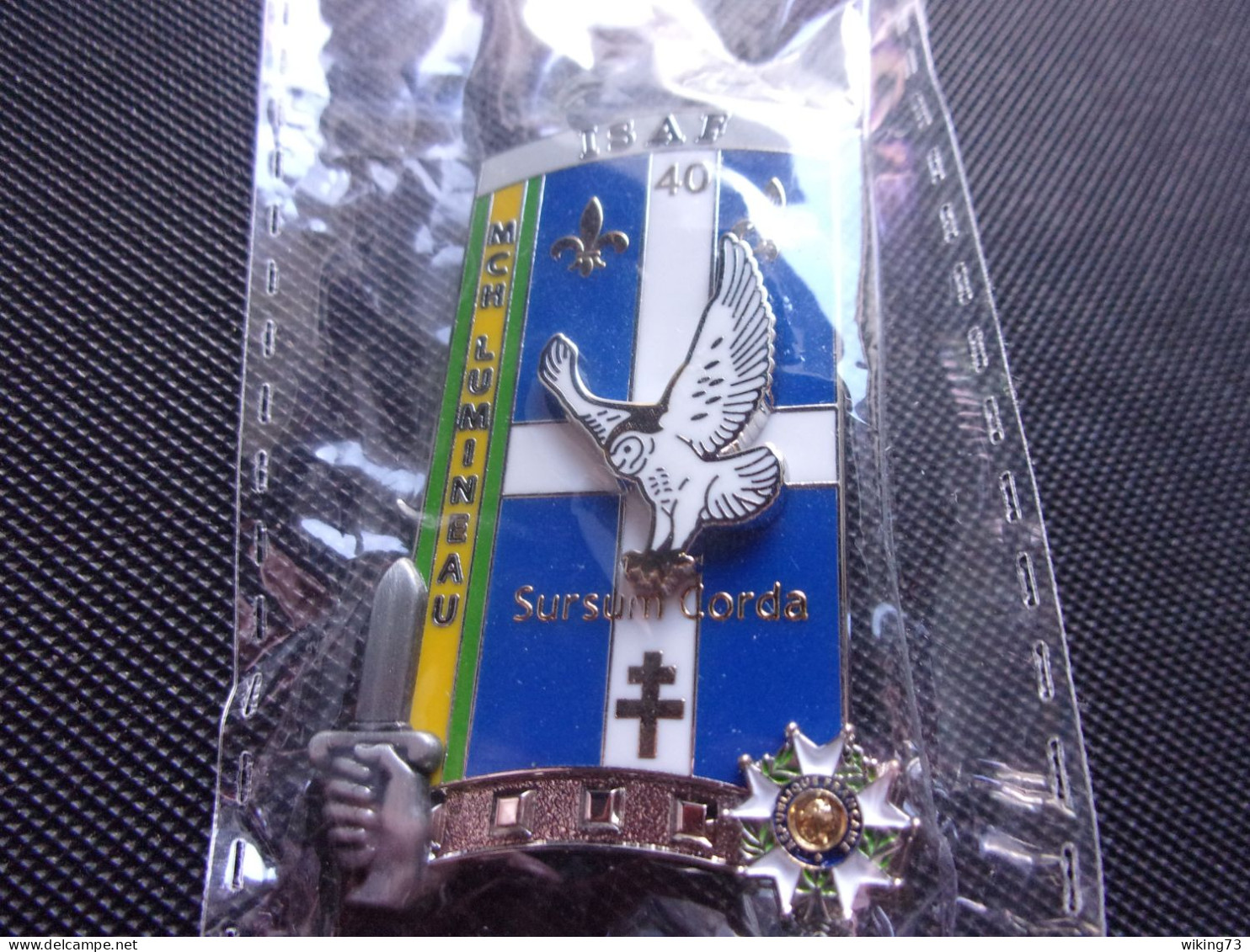 Insigne 358° Promotion ENSOA " Mch LUMINEAU "- 40° RA - ISAF - Matriculé - Neuf - Army