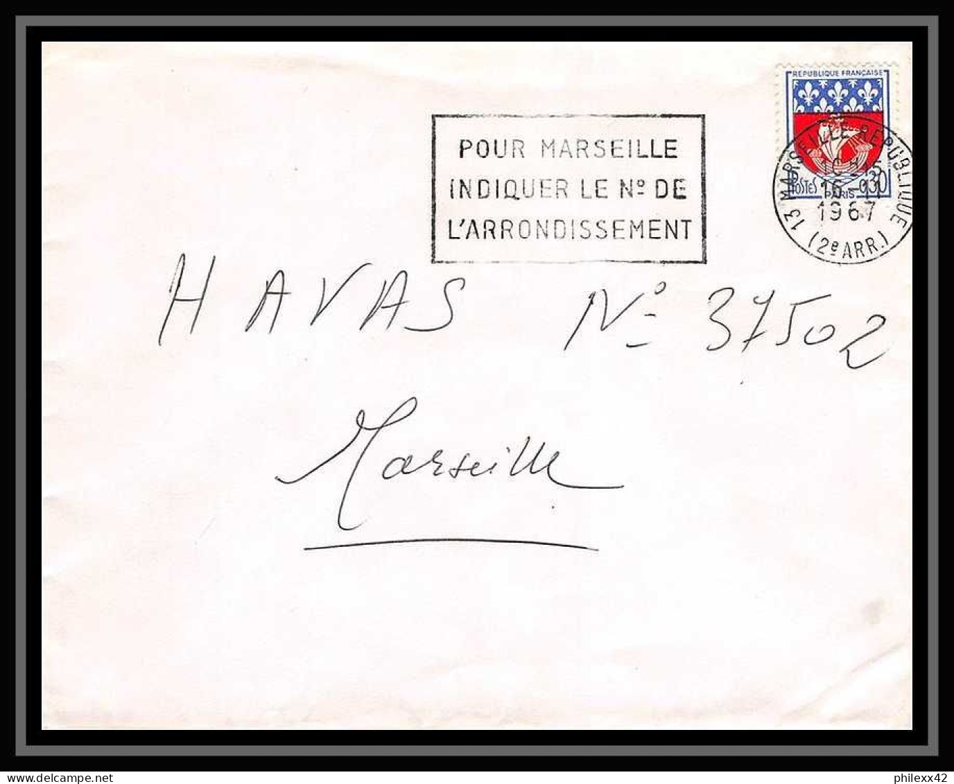110589 lot de 18 Lettres Bouches du rhone Marseille république pour oblitérations 
