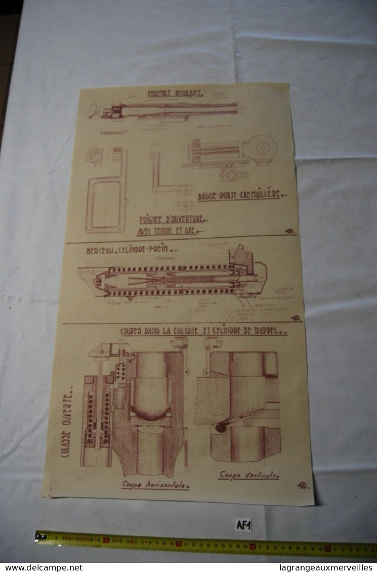 AF1 Ancien Document - école - Mécanique - Garage - Culasse - Piston - Otros Planes