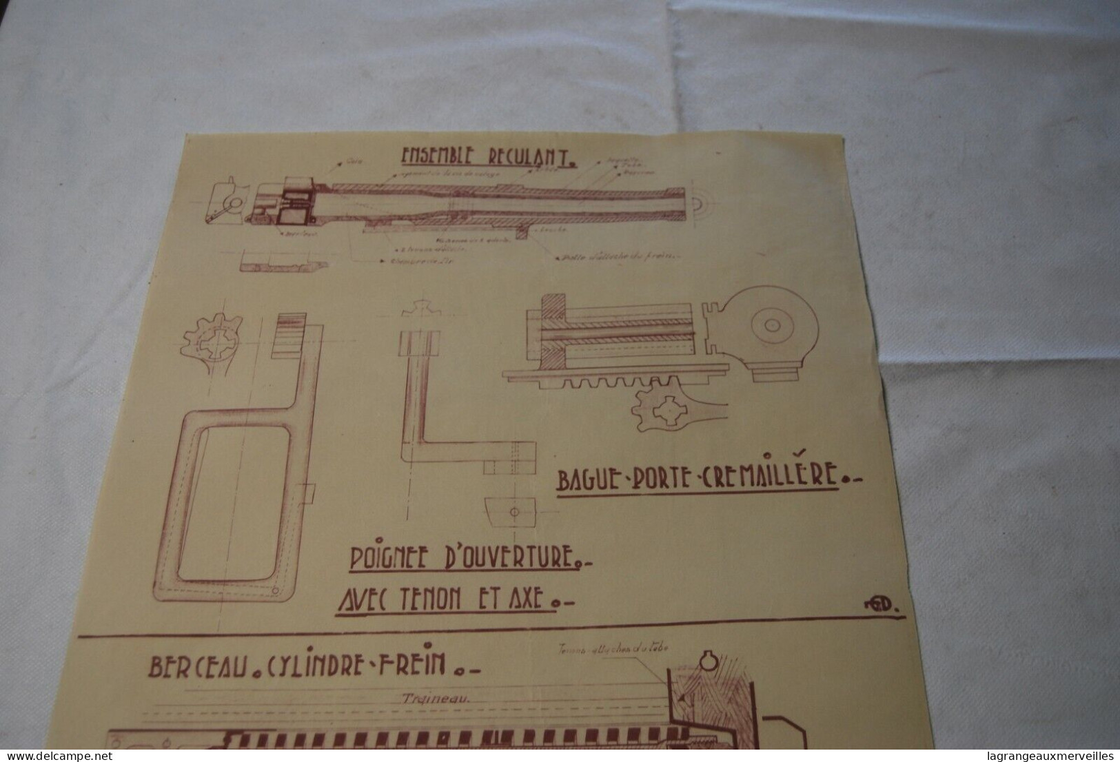 AF1 Ancien Document - école - Mécanique - Garage - Culasse - Piston - Andere Plannen