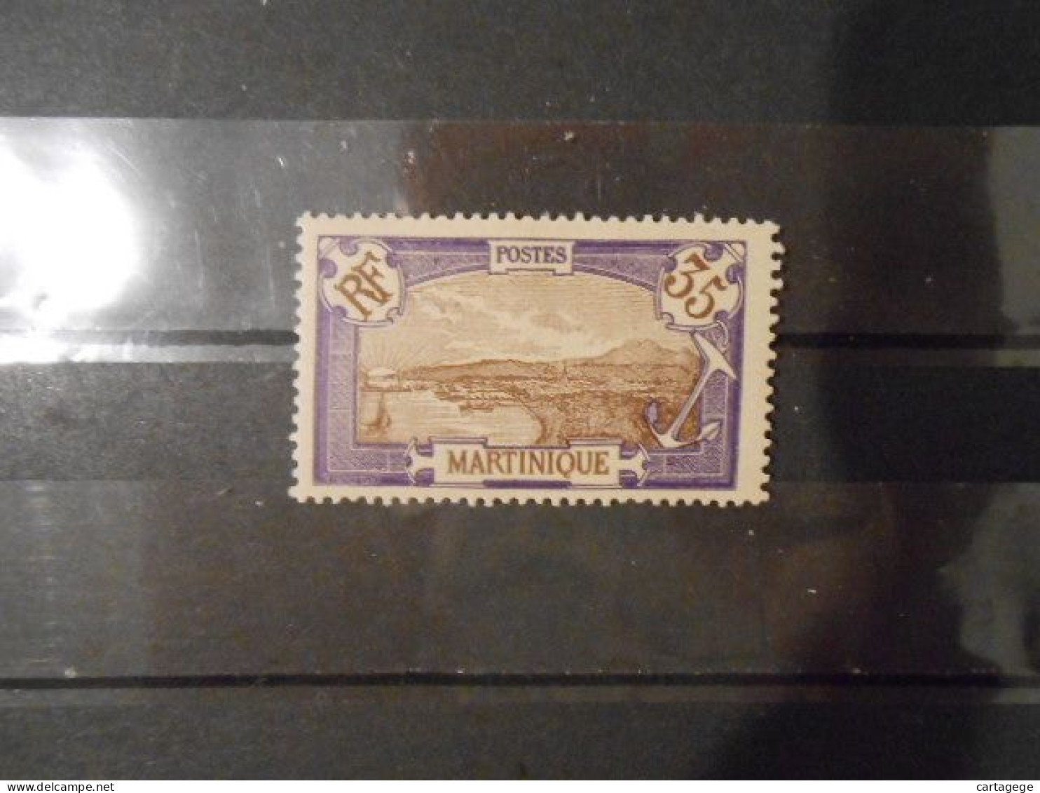 MARTINIQUE YT 70 FORT-DE-FRANCE 35c Violet* - Unused Stamps